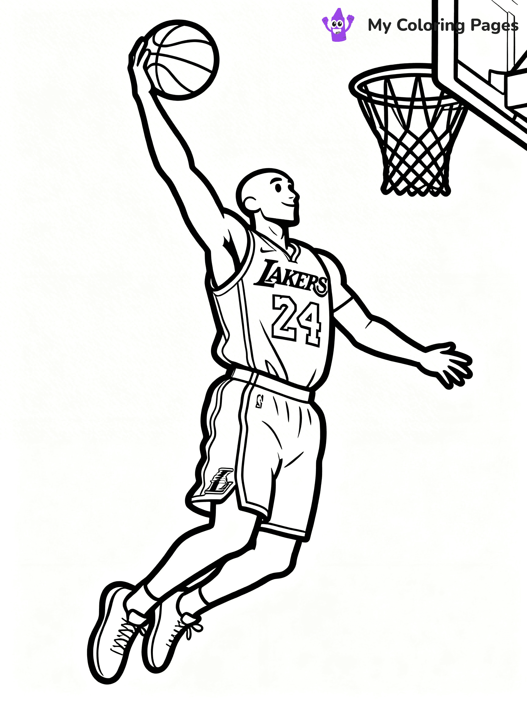 Lakers Coloring Pages - 14