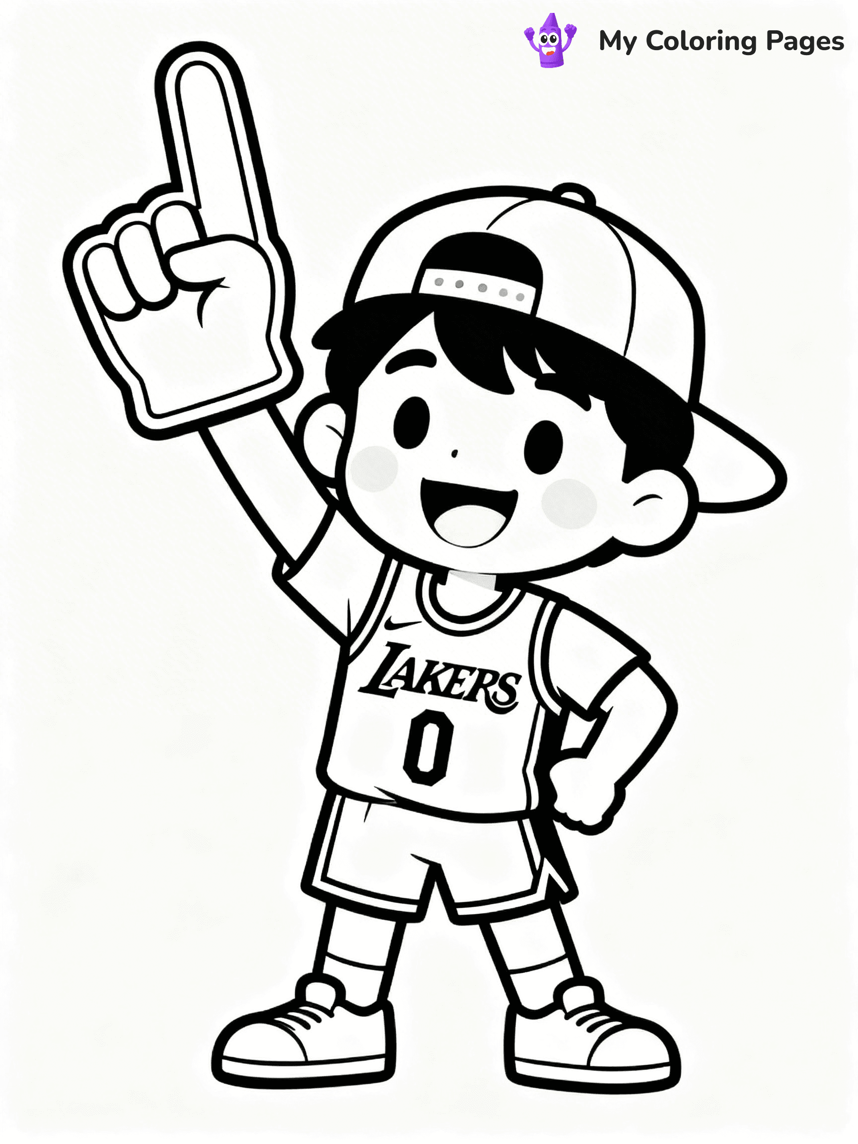 Lakers Coloring Pages - 13