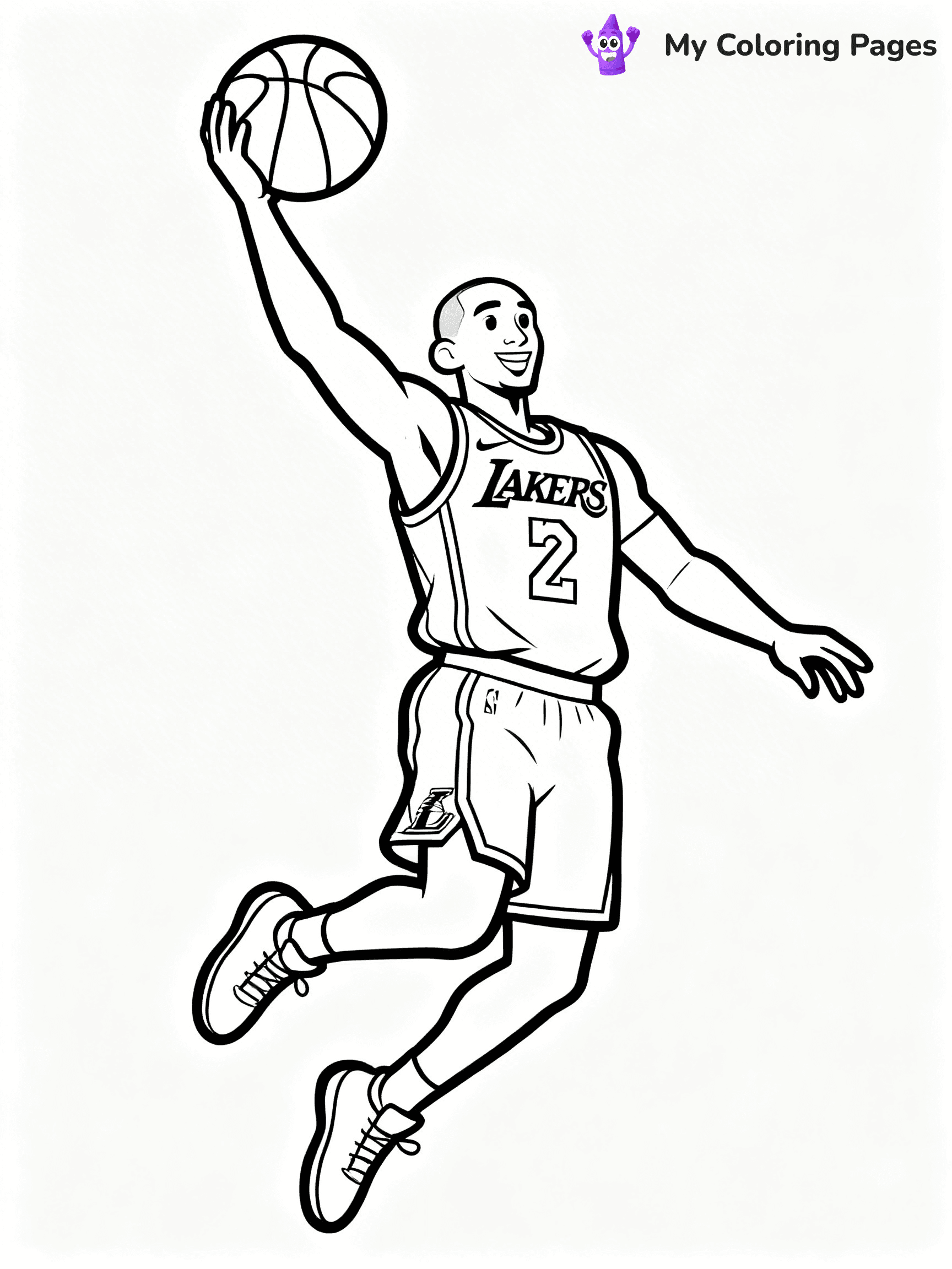 Lakers Coloring Pages - 11