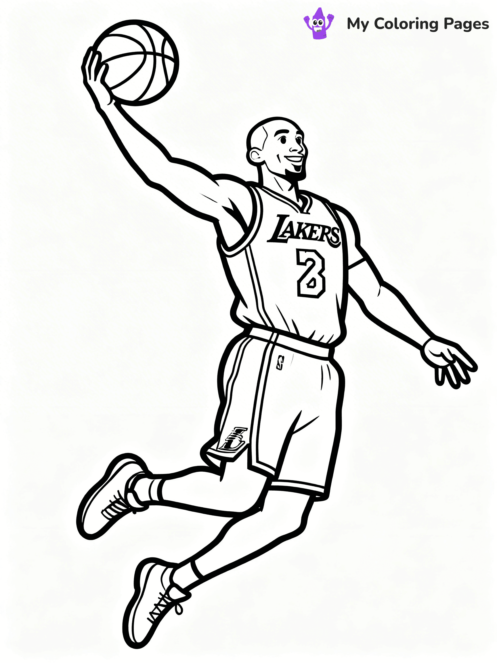 Lakers Coloring Pages - 10