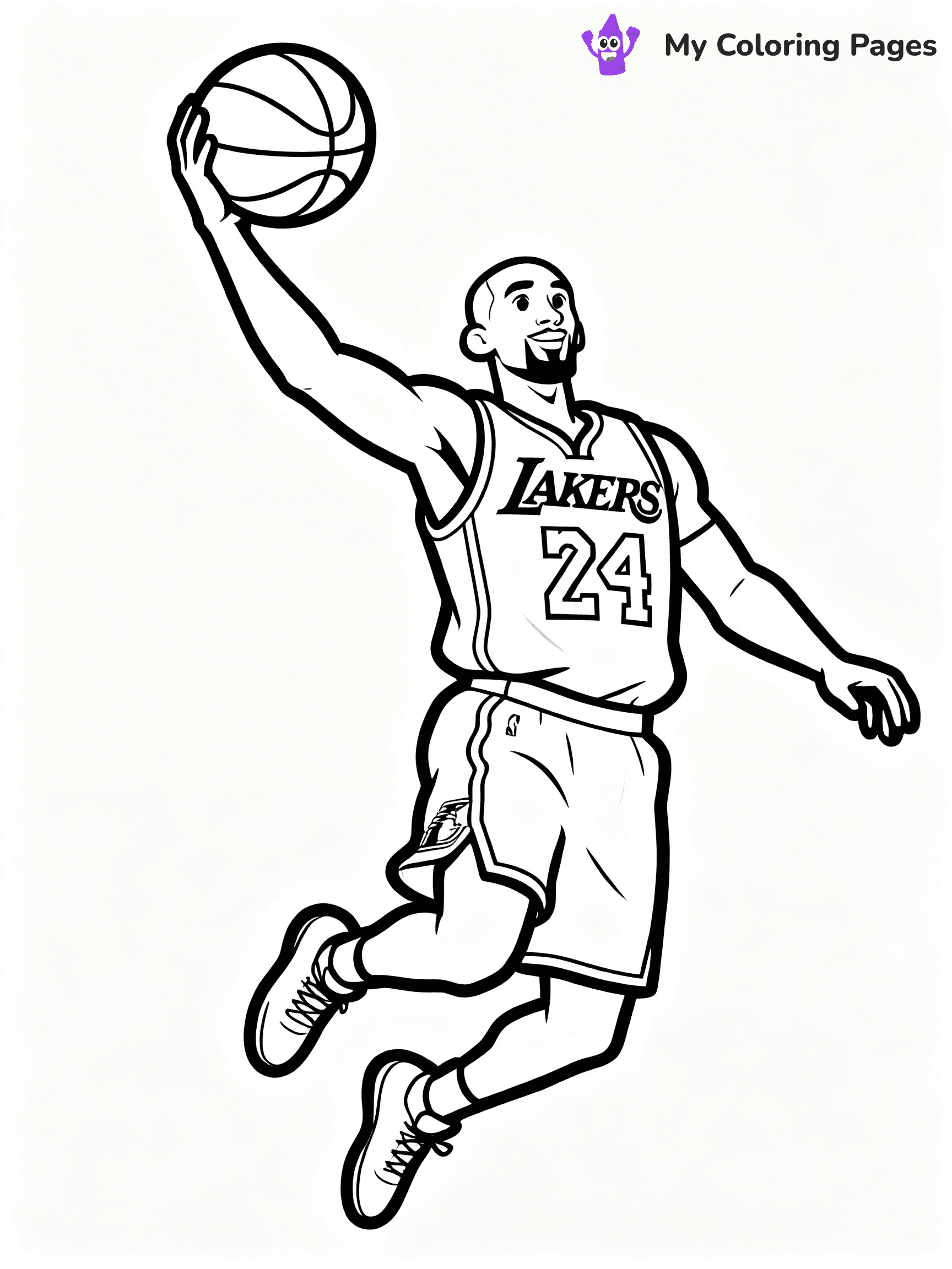 Lakers Coloring Pages - 9