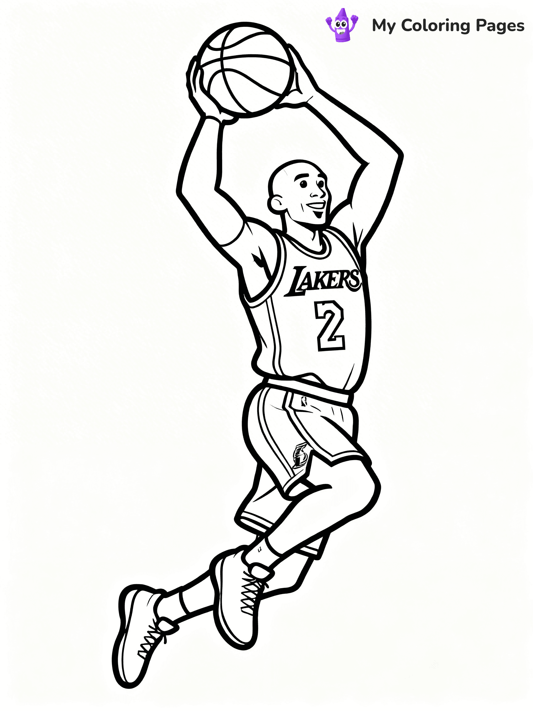 Lakers Coloring Pages - 7