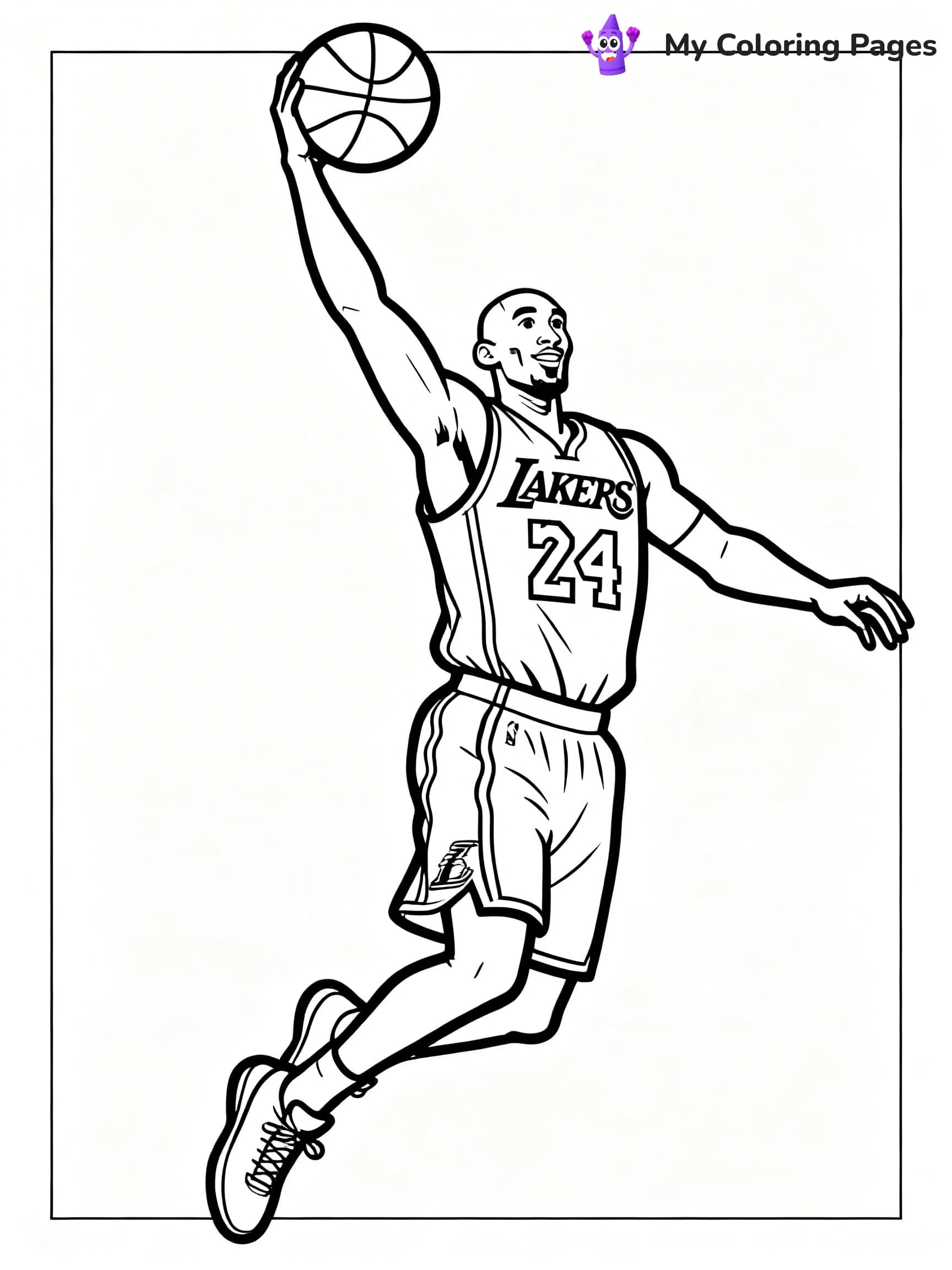 Lakers Coloring Pages - 6