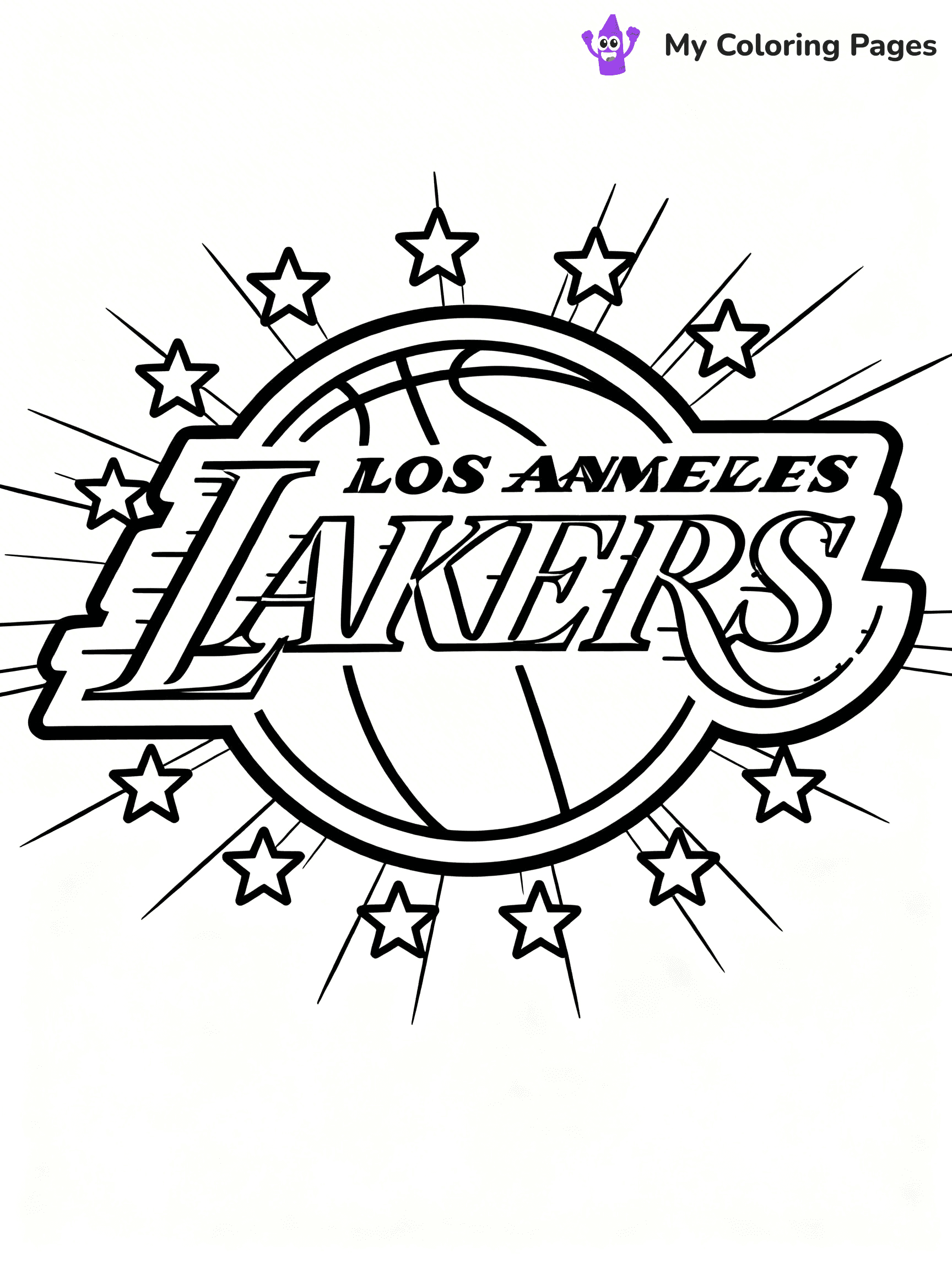 Lakers Coloring Pages - 5