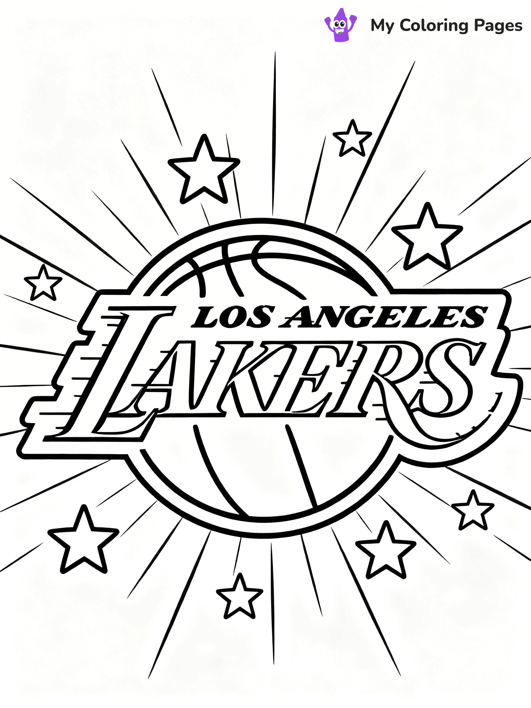 Lakers Coloring Pages - 4
