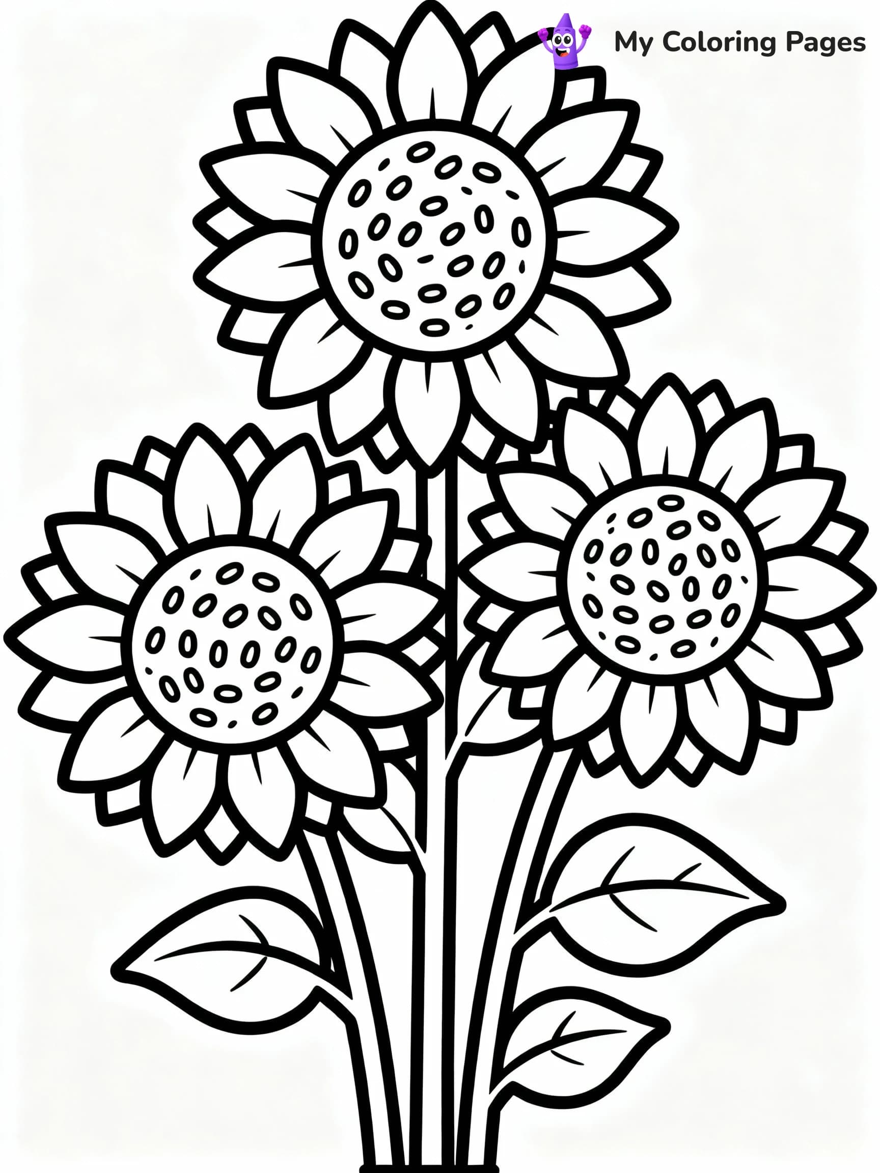 Flower Coloring Pages - 16
