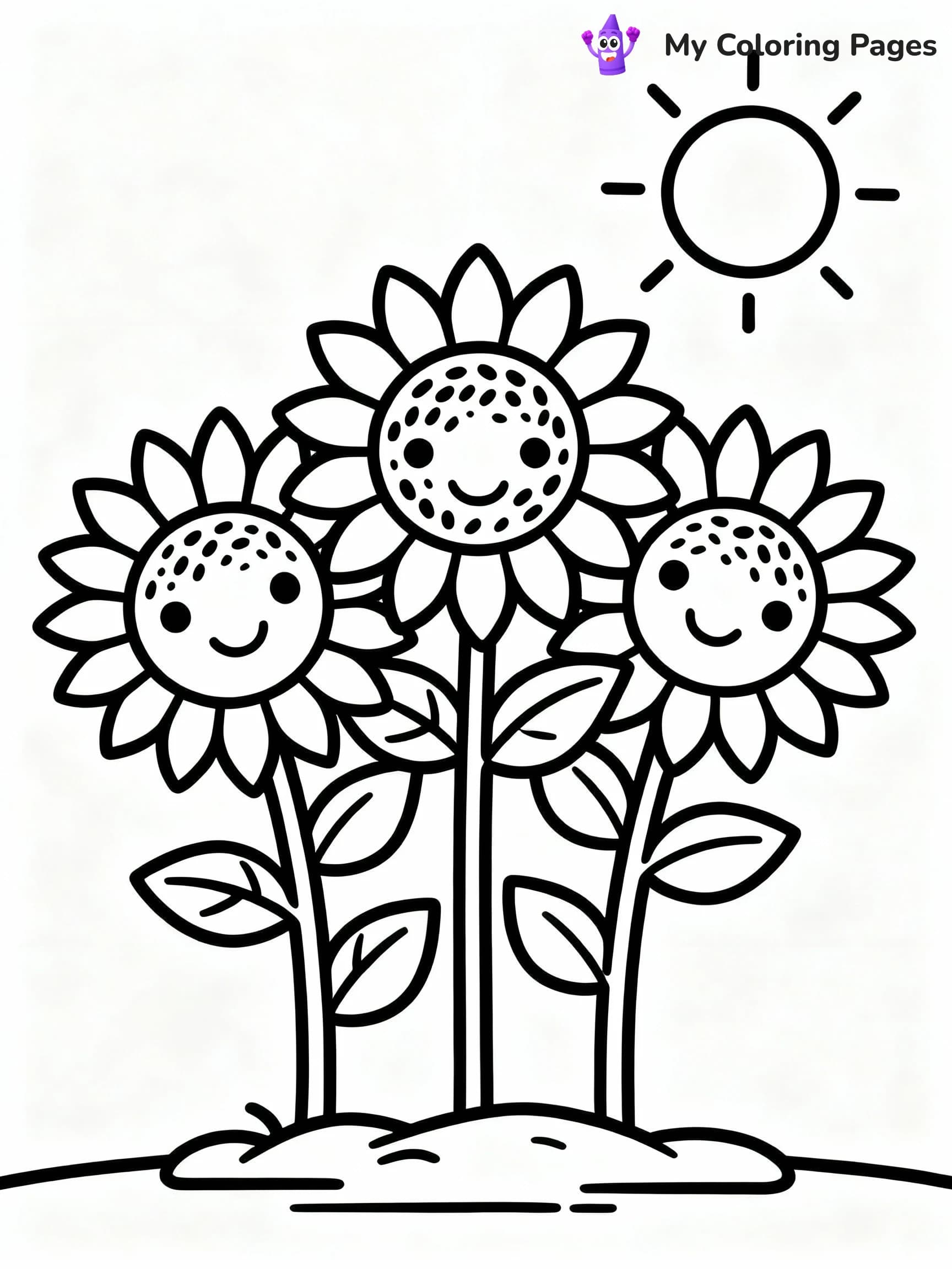 Flower Coloring Pages - 15