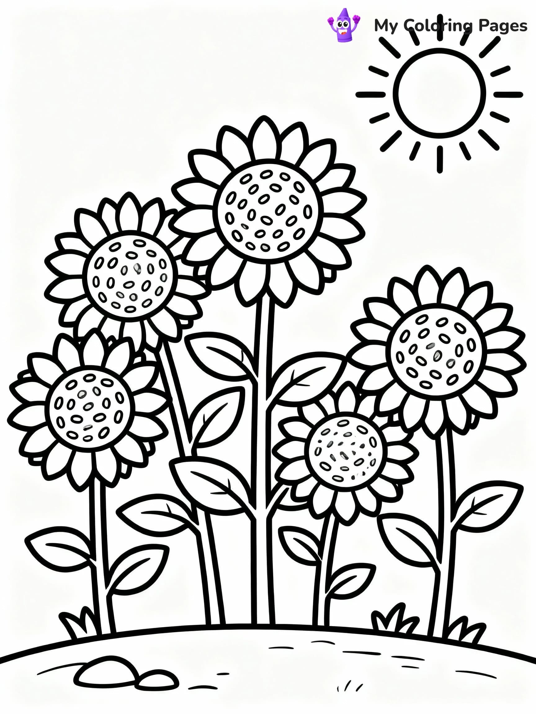 Flower Coloring Pages - 14
