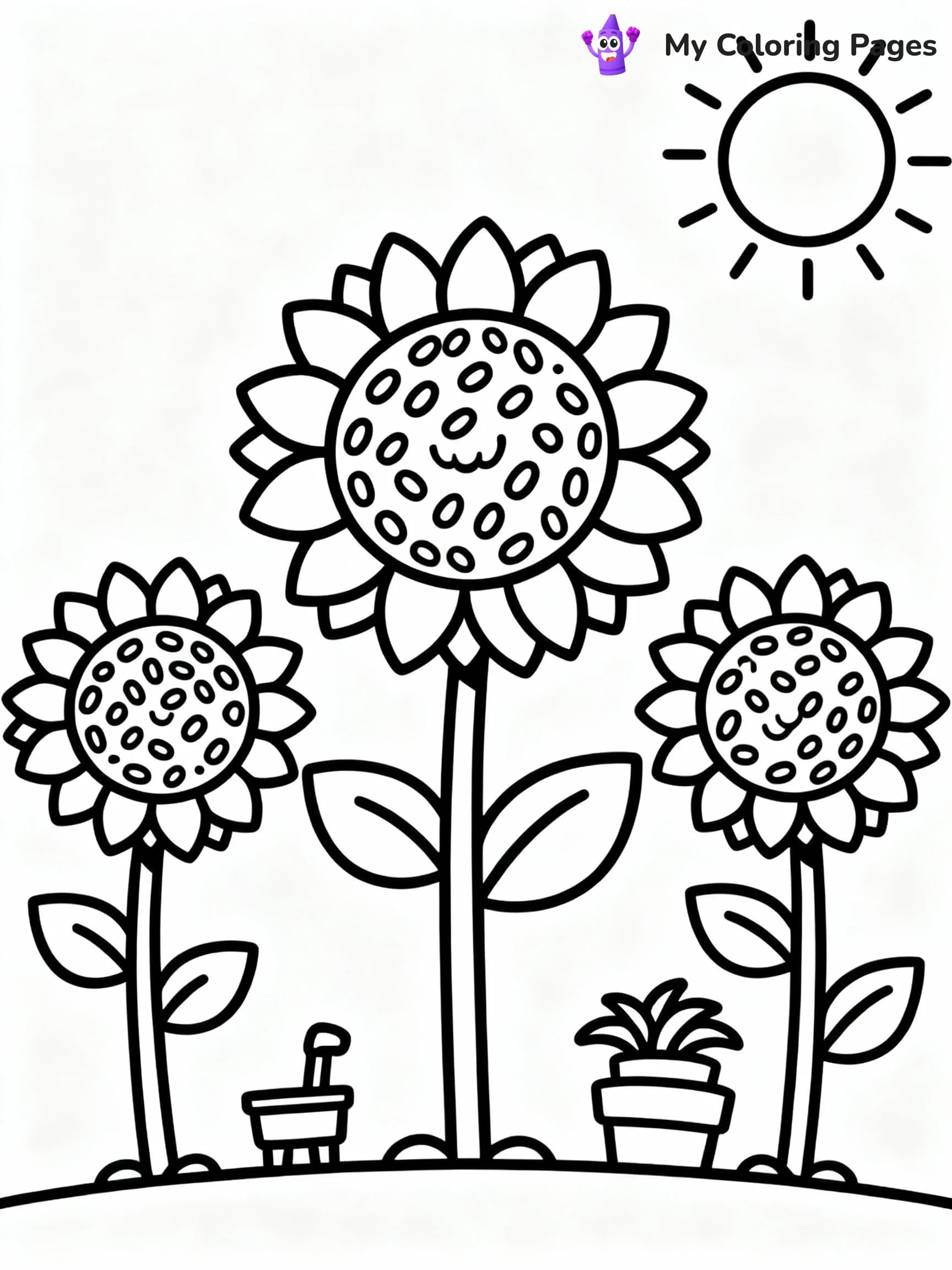 Flower Coloring Pages - 13