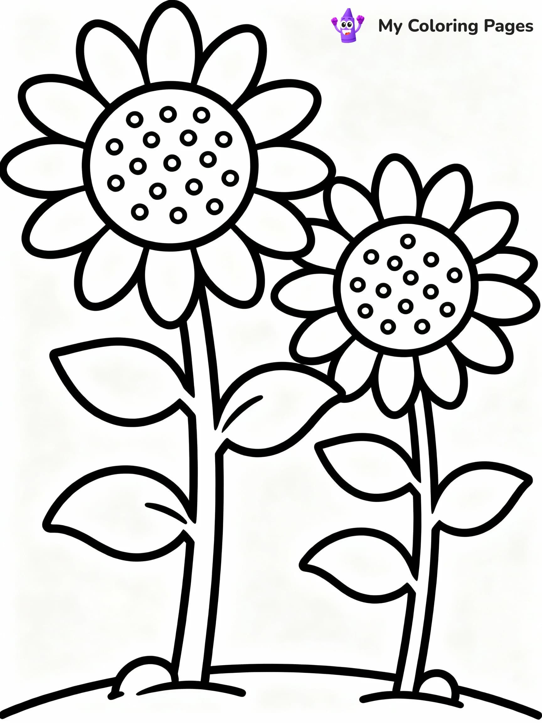 Flower Coloring Pages - 12