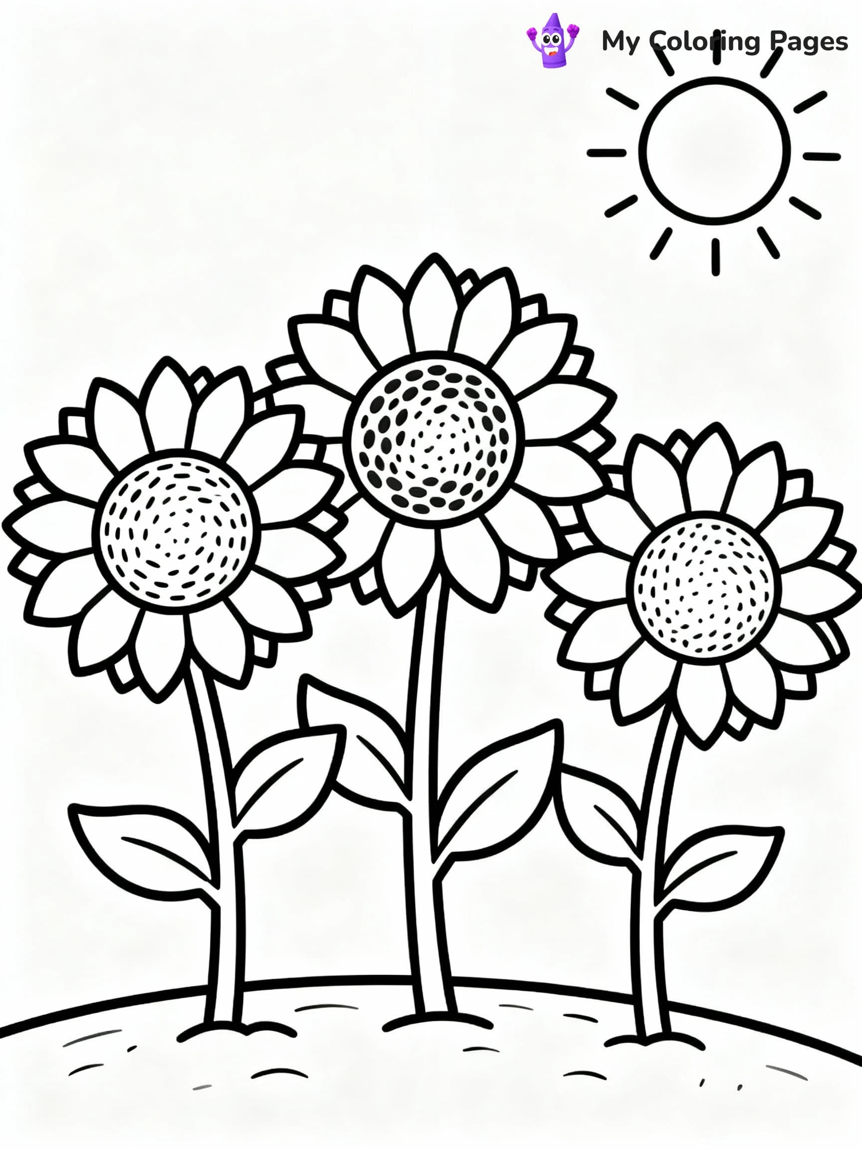 Flower Coloring Pages - 10