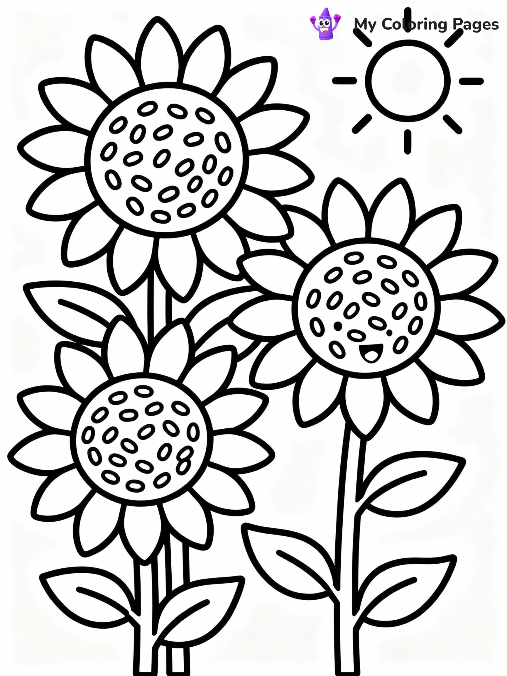 Flower Coloring Pages - 9
