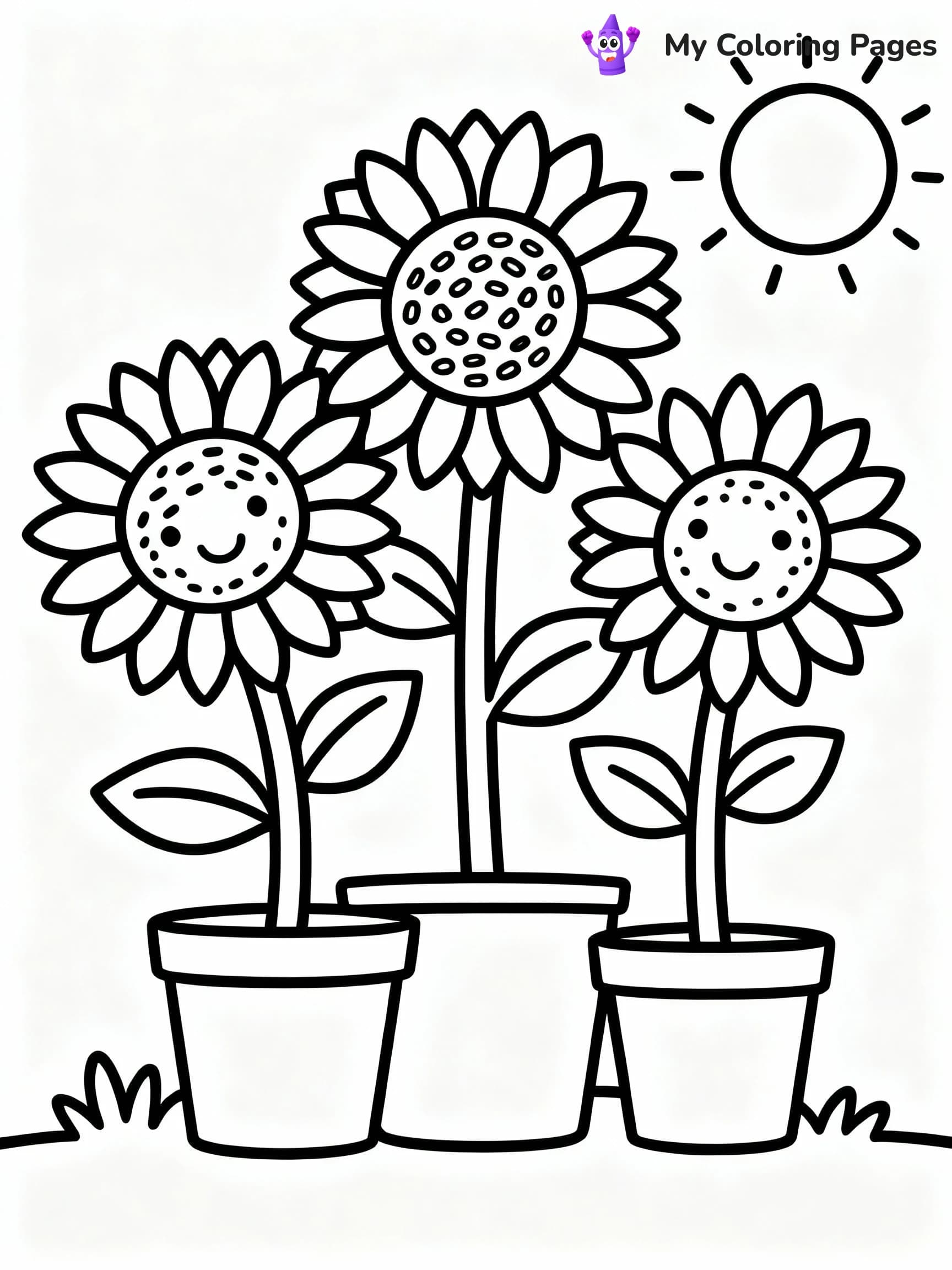 Flower Coloring Pages - 8