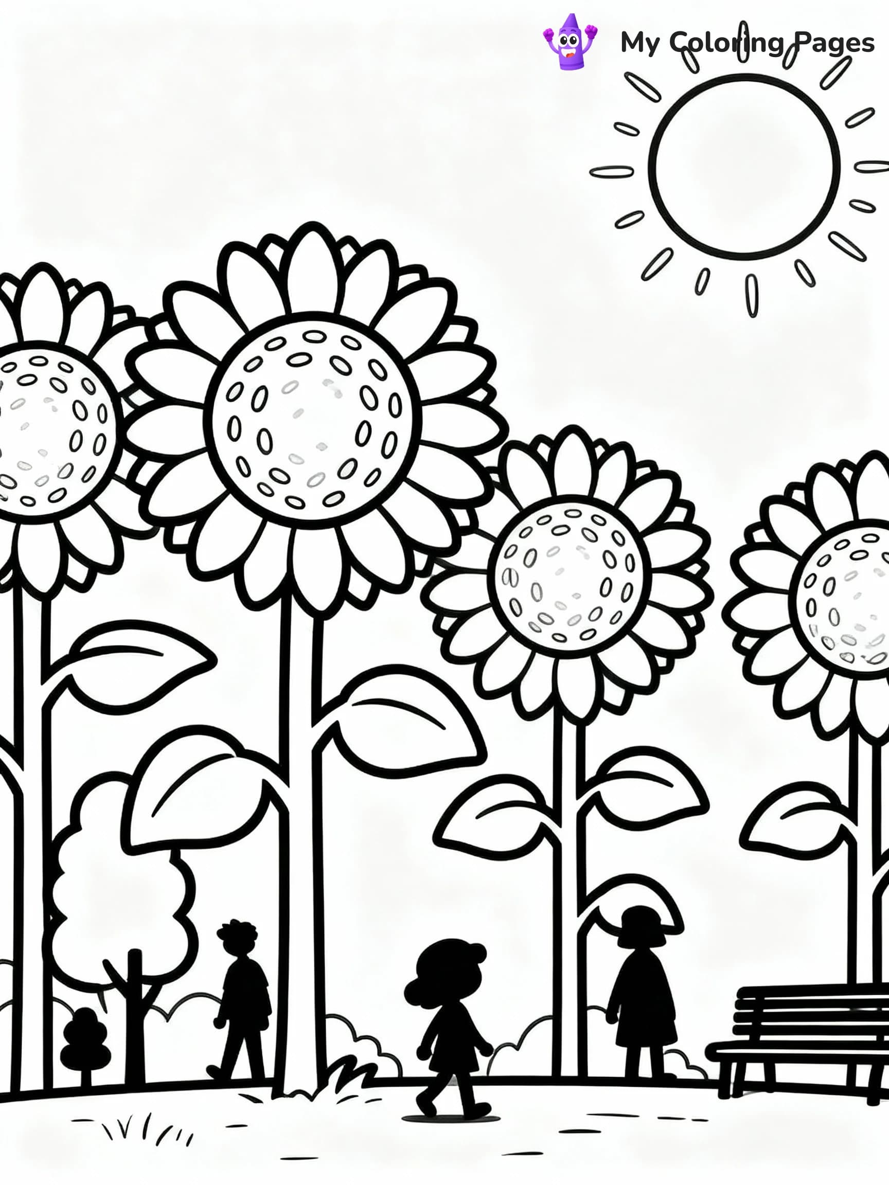 Flower Coloring Pages - 7