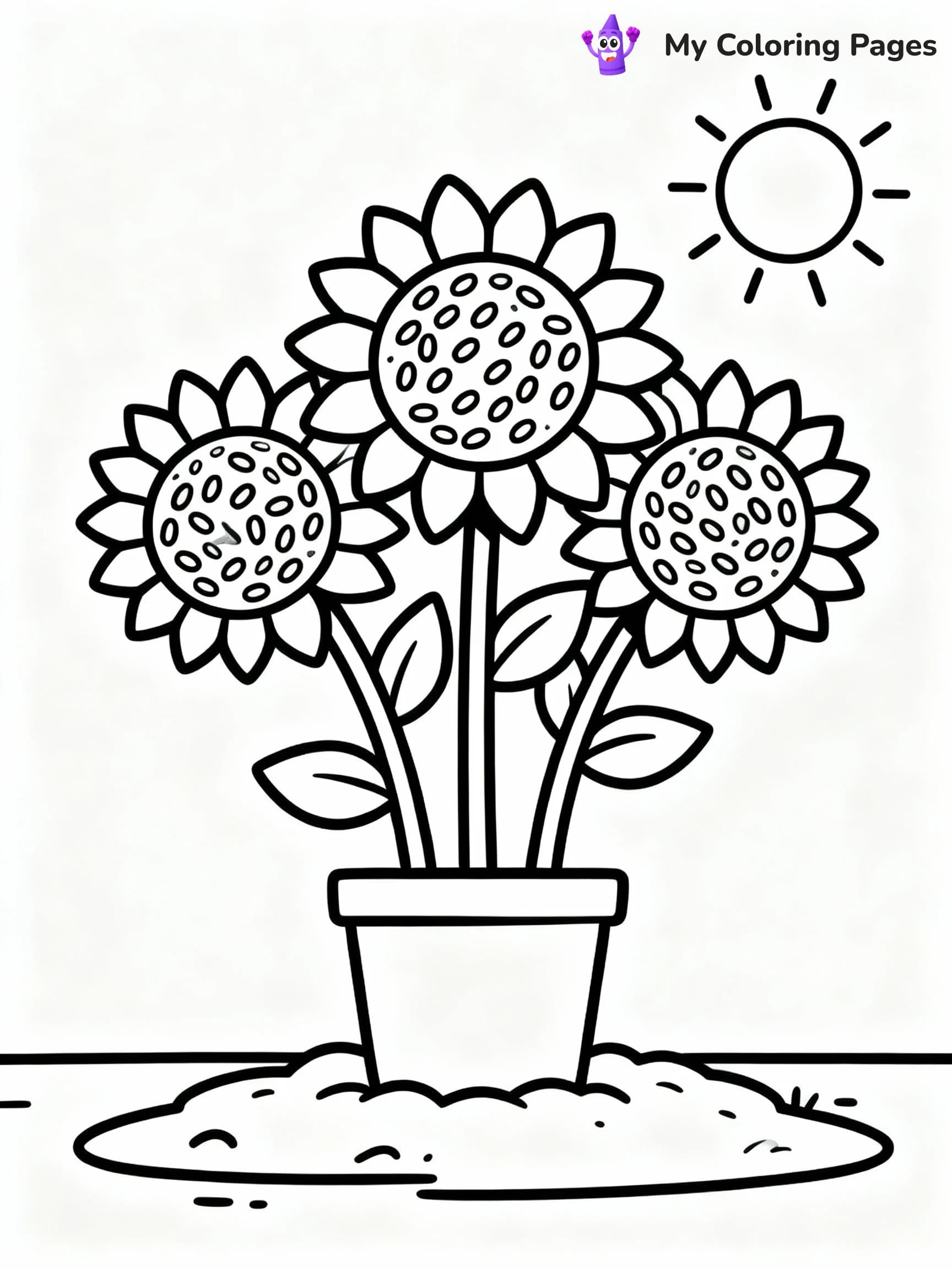 Flower Coloring Pages - 6