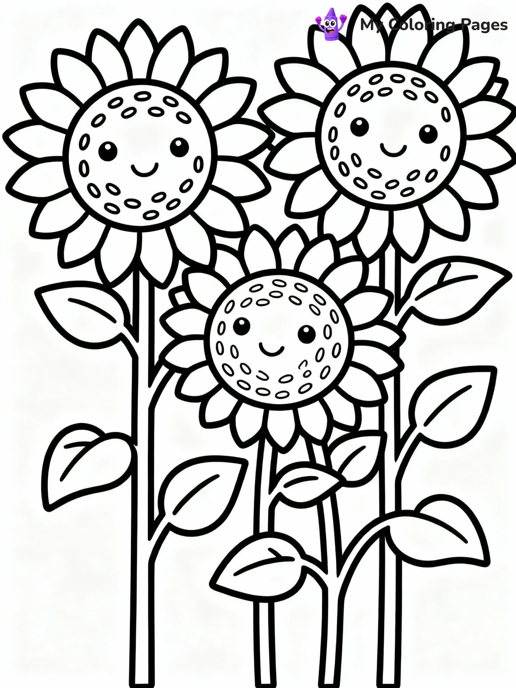 Flower Coloring Pages - 4
