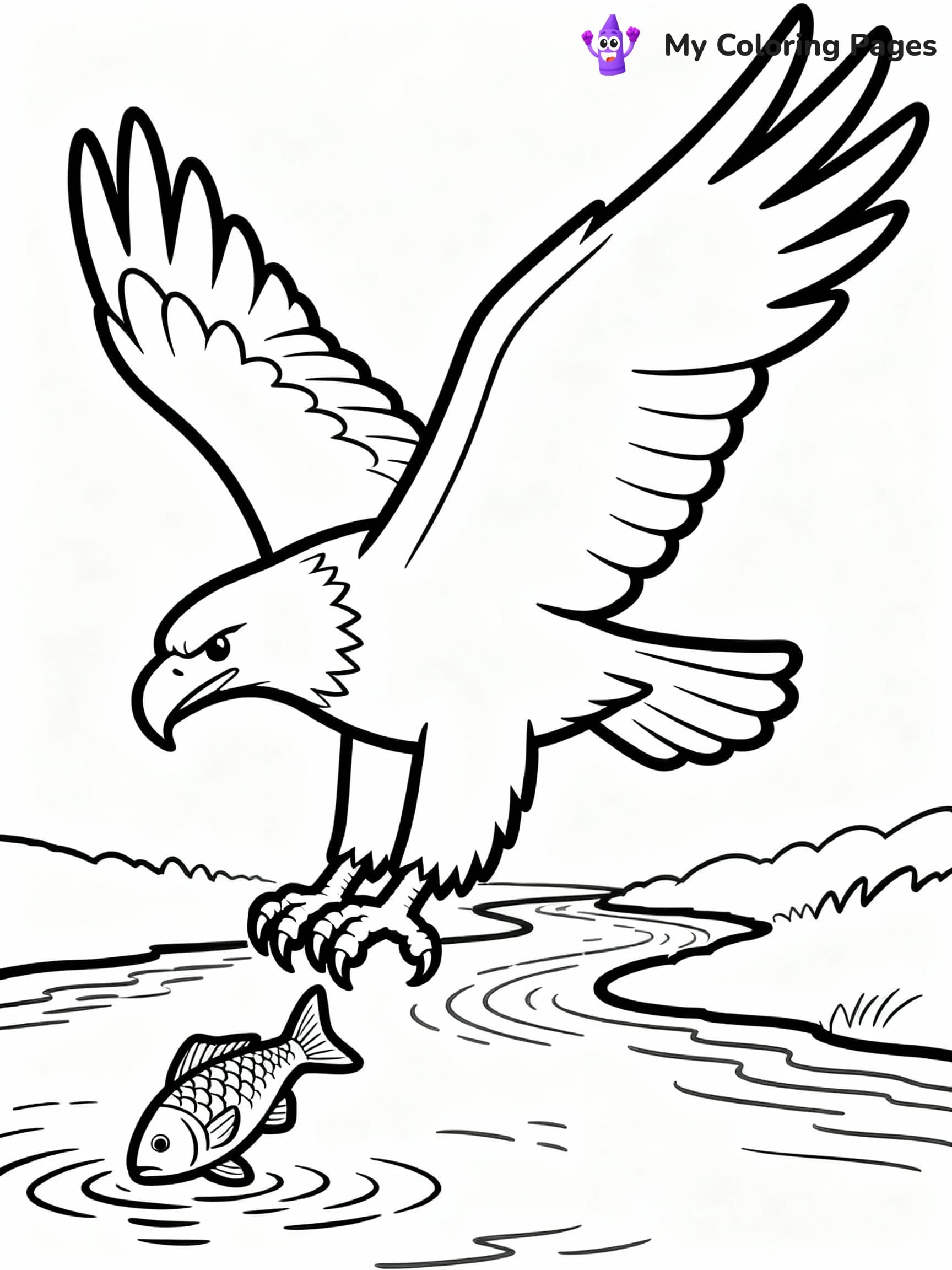 Eagle Coloring Pages - 12