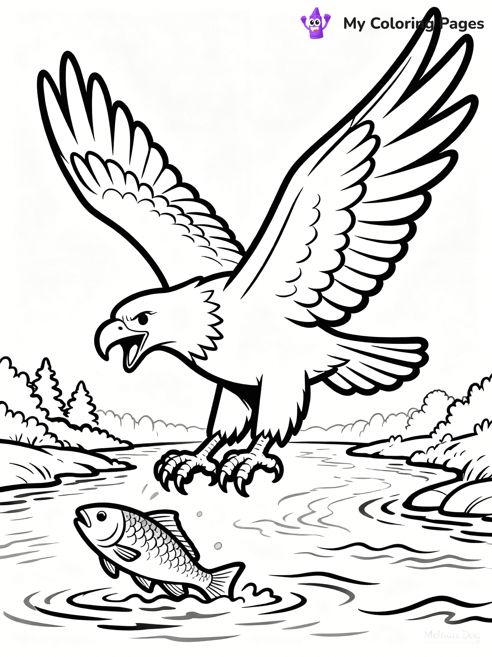 Eagle Coloring Pages - 4