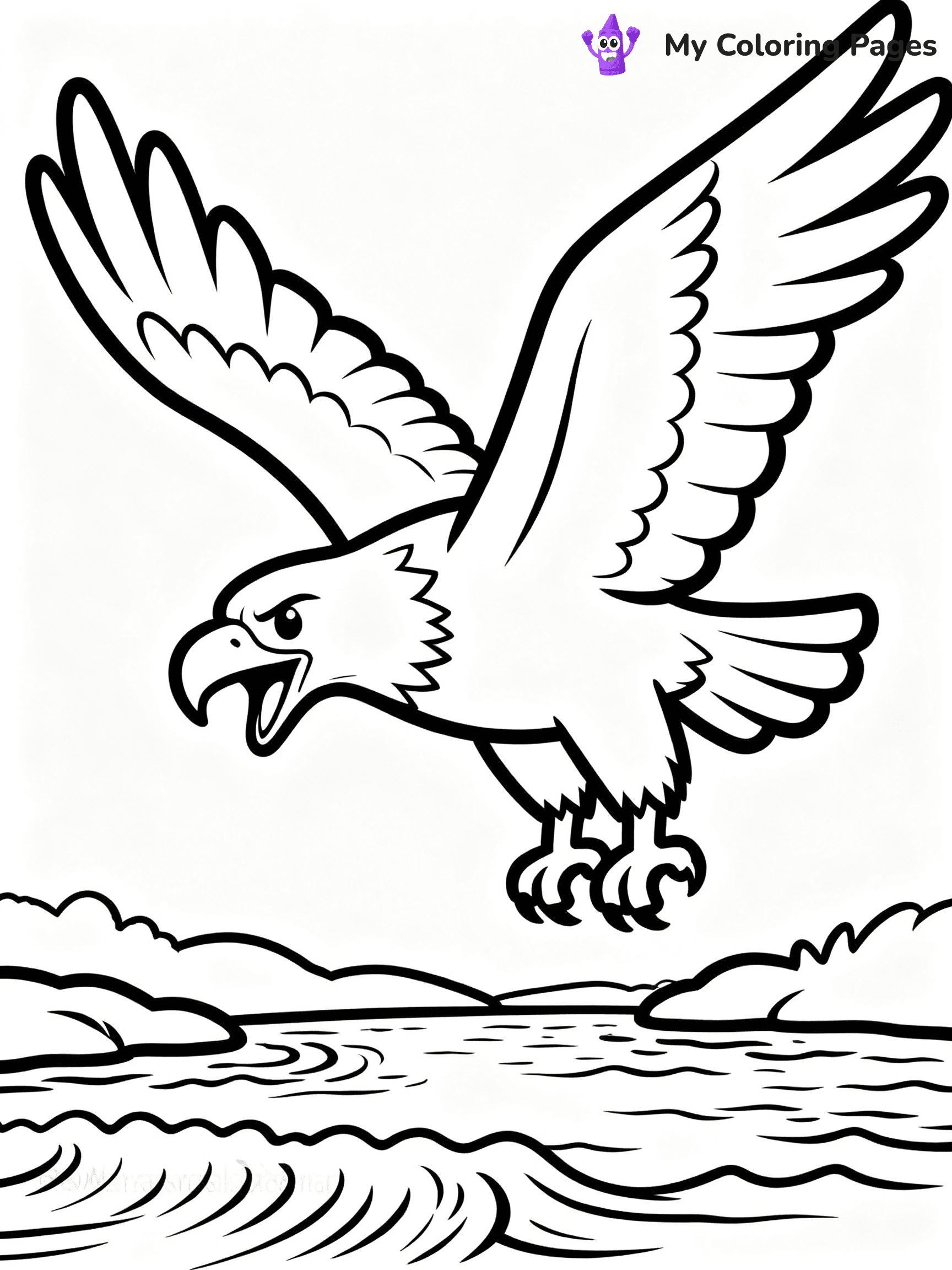Eagle Coloring Pages - 1