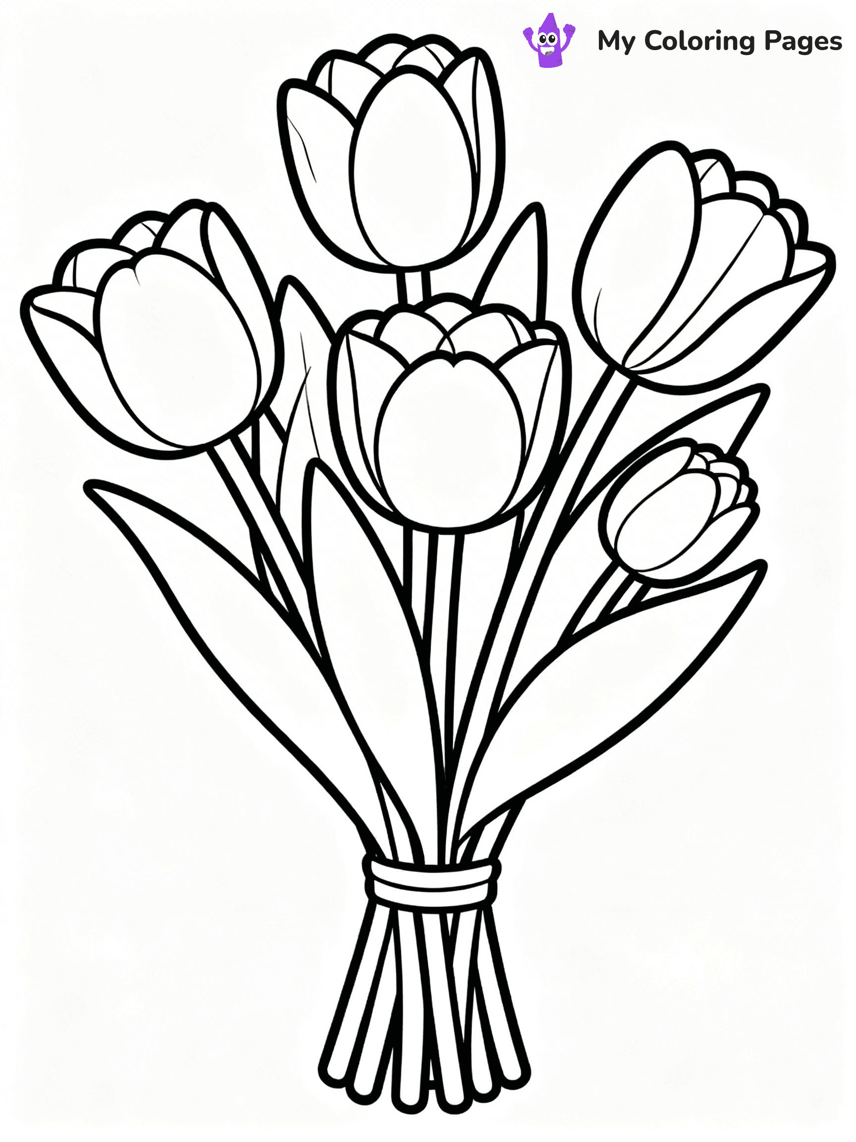 Realistic Flower Coloring Pages - 59