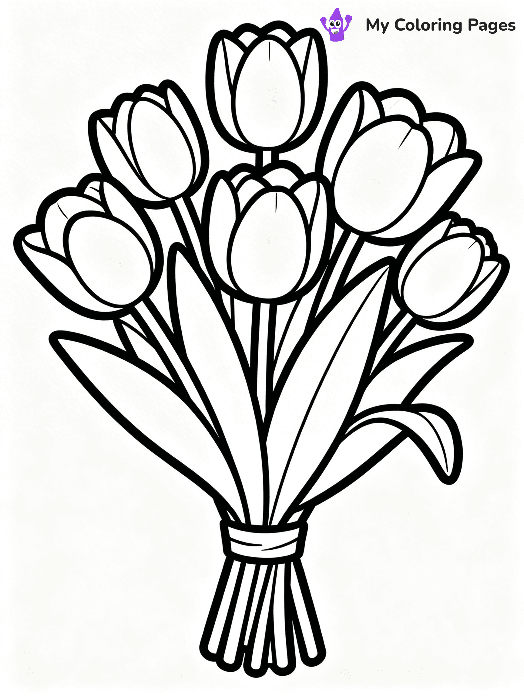 Realistic Flower Coloring Pages - 54
