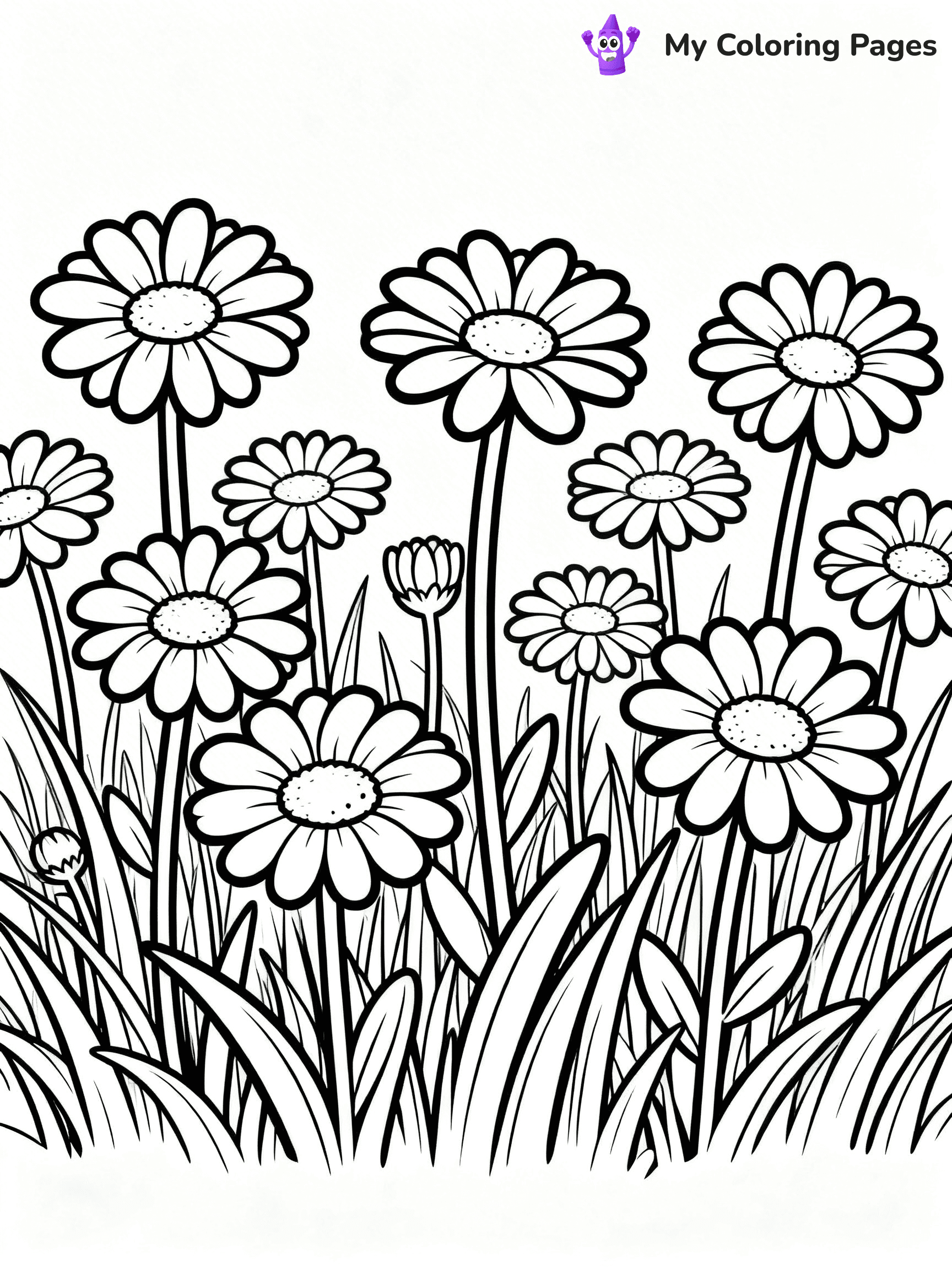 Realistic Flower Coloring Pages - 45