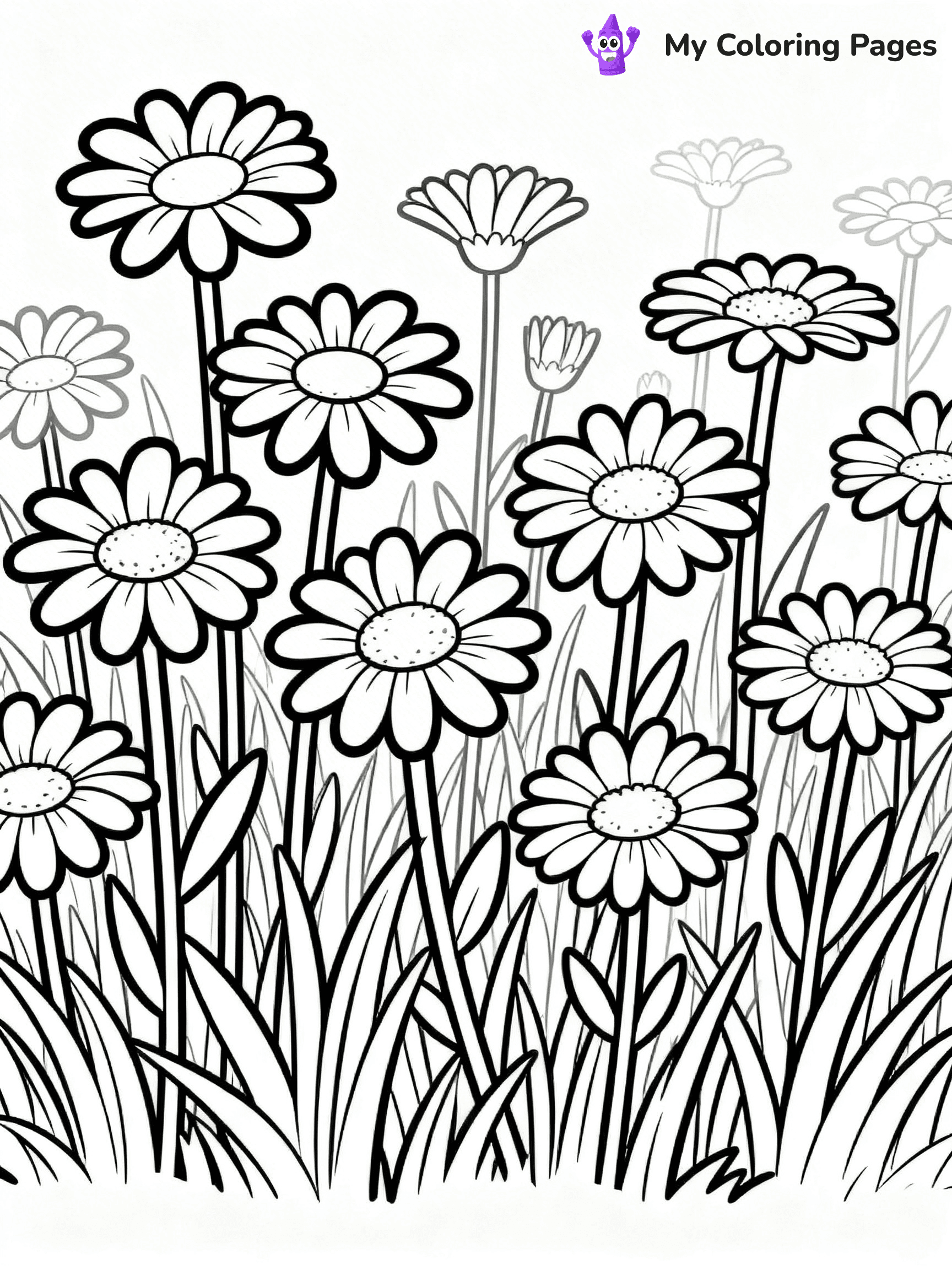 Realistic Flower Coloring Pages - 44