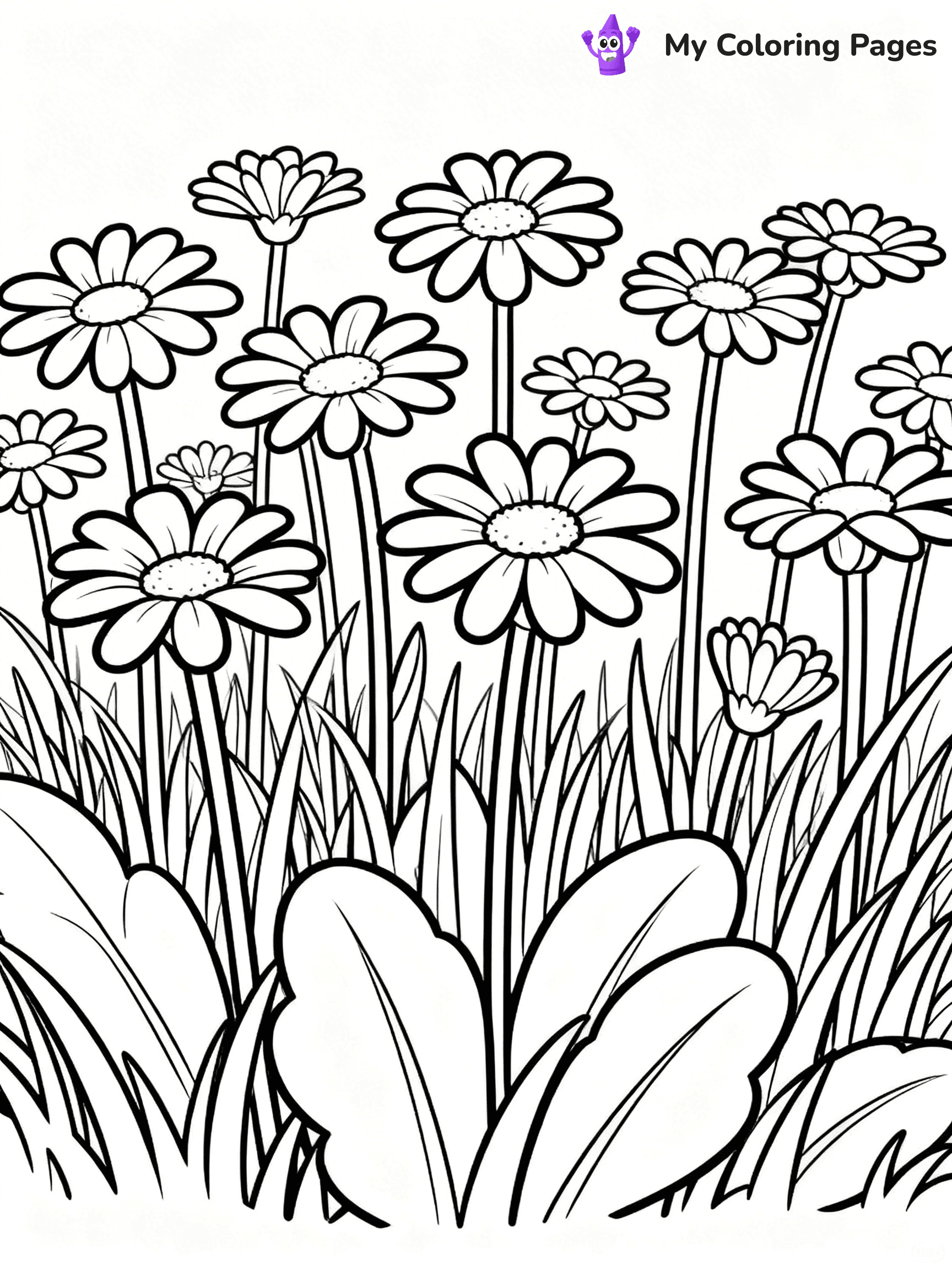 Realistic Flower Coloring Pages - 43