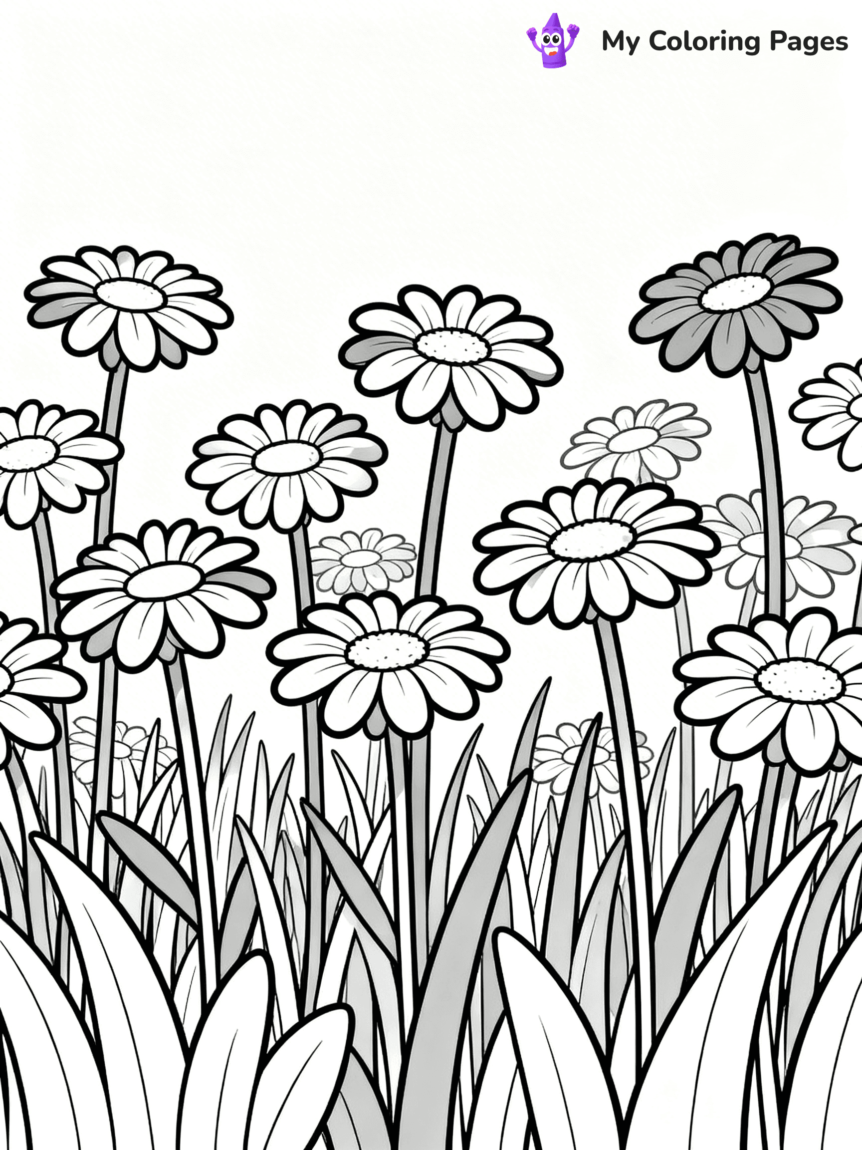 Realistic Flower Coloring Pages - 42