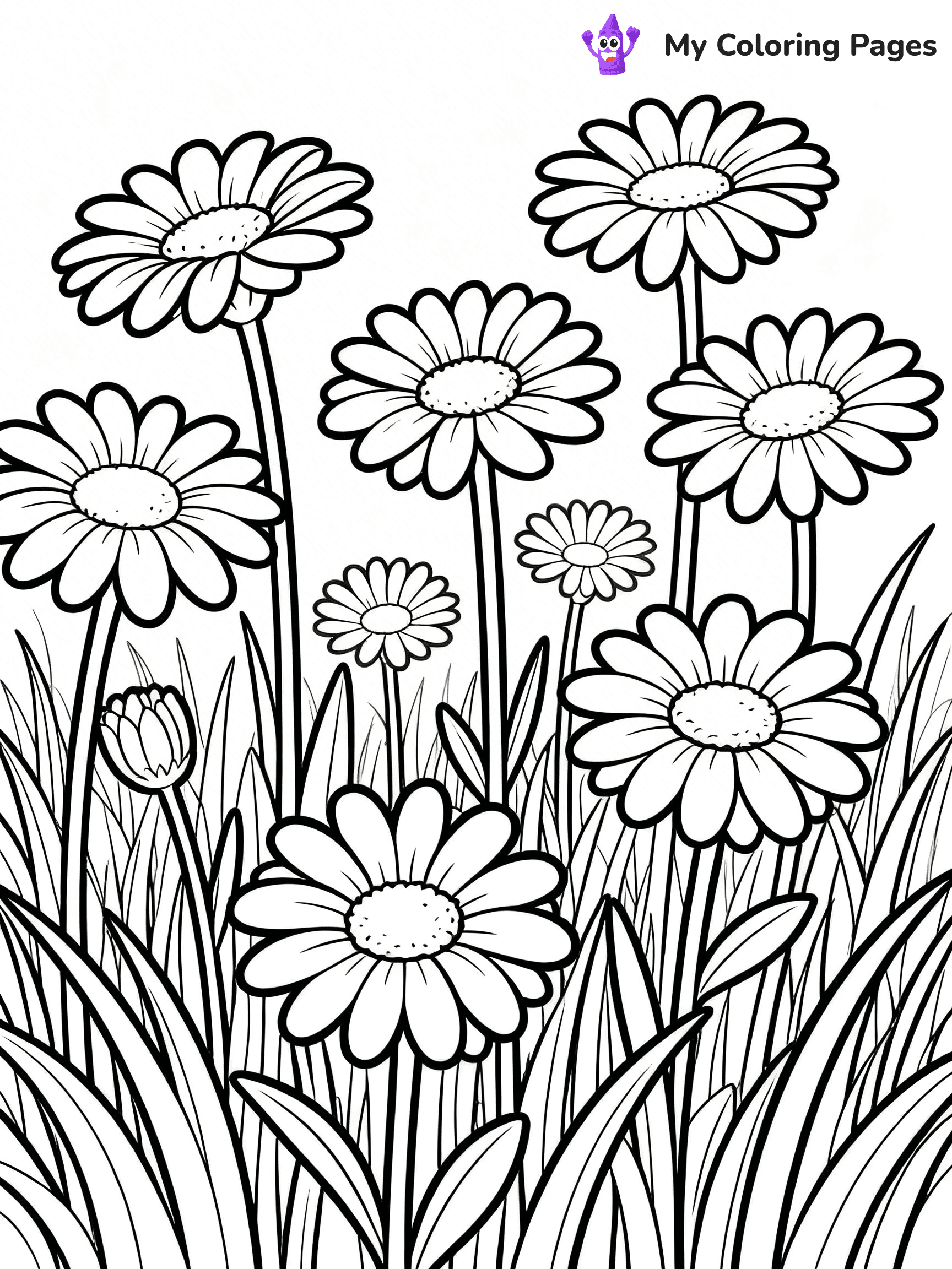Realistic Flower Coloring Pages - 40