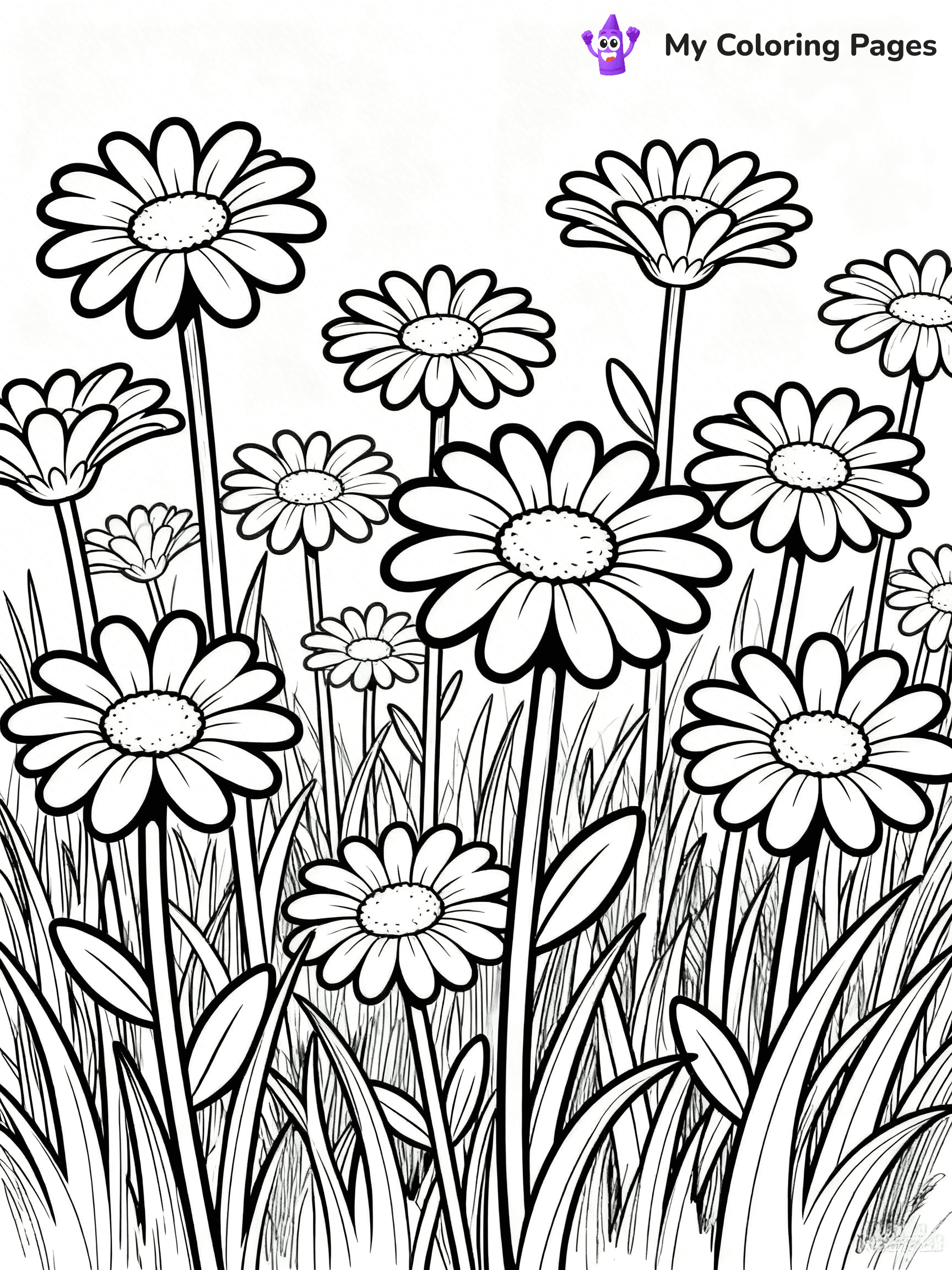 Realistic Flower Coloring Pages - 39