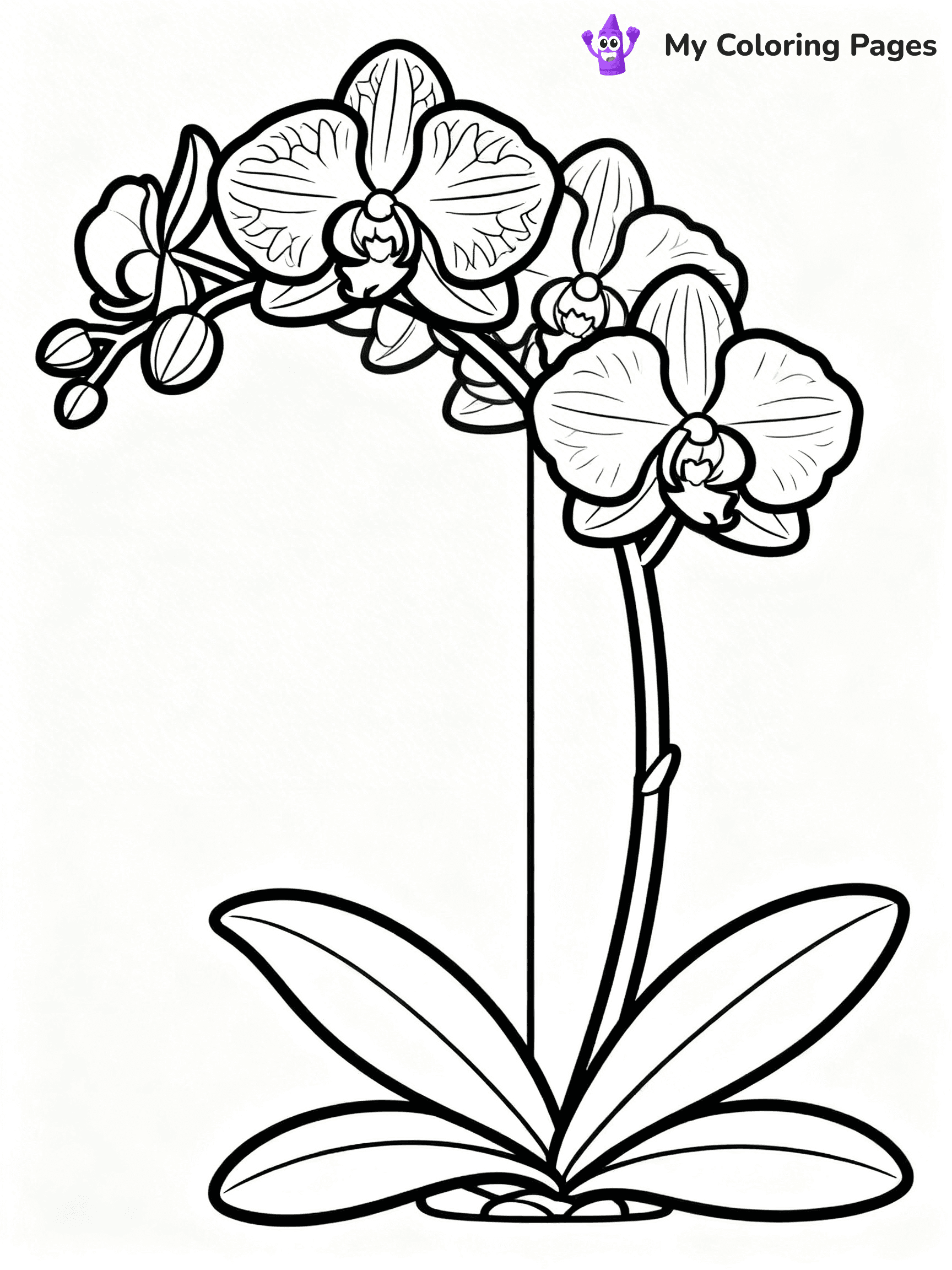 Realistic Flower Coloring Pages - 30