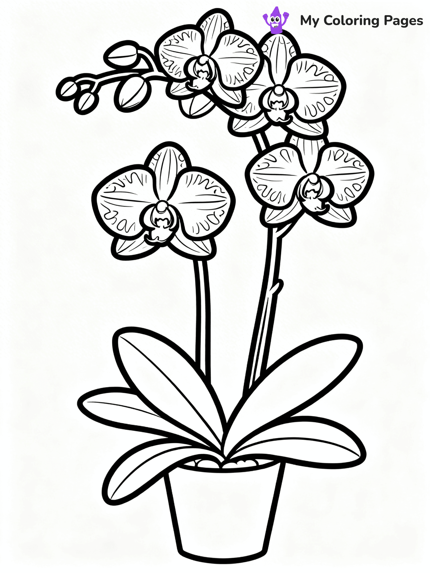 Realistic Flower Coloring Pages - 29