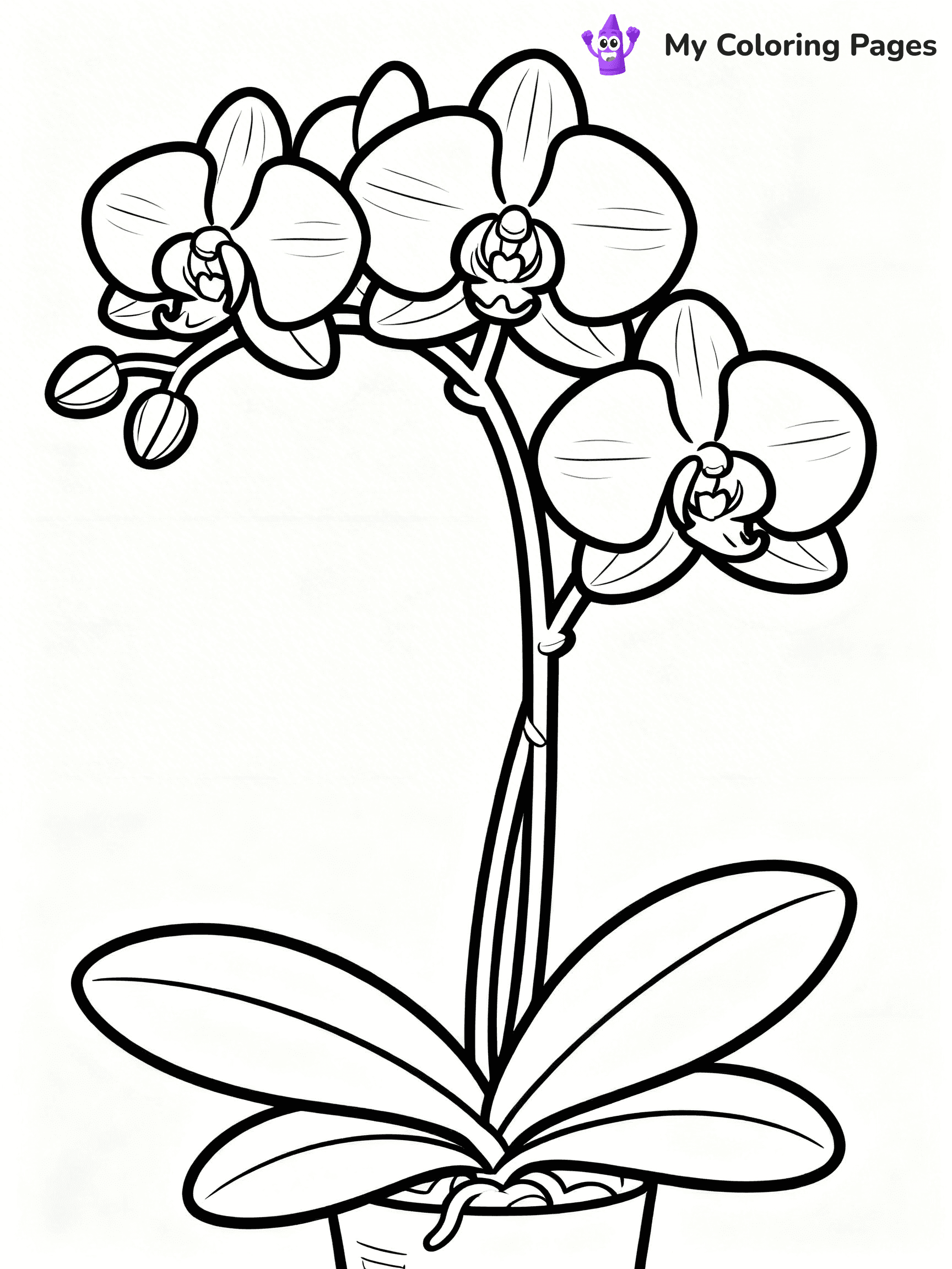 Realistic Flower Coloring Pages - 26