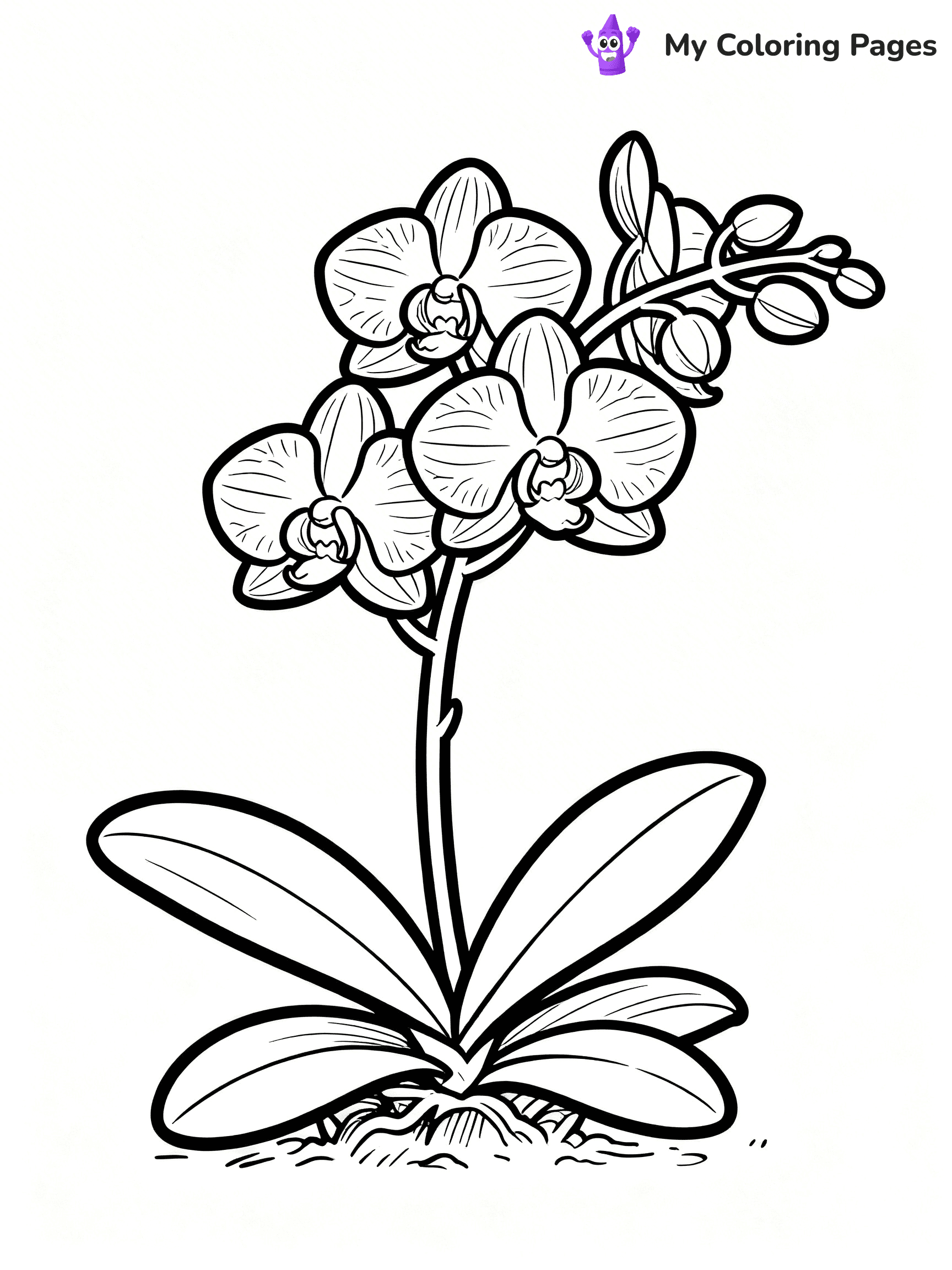 Realistic Flower Coloring Pages - 25