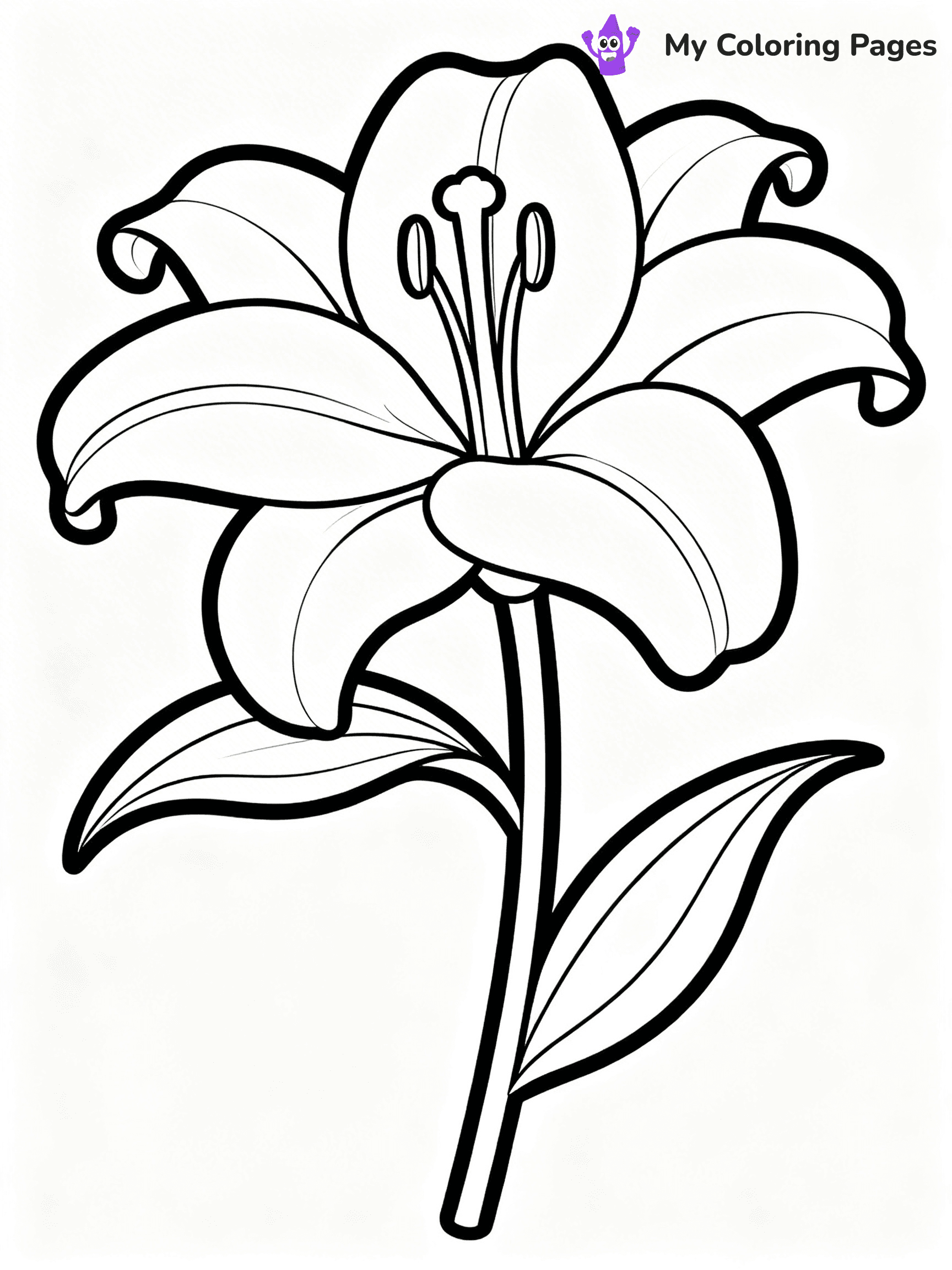 Realistic Flower Coloring Pages - 23