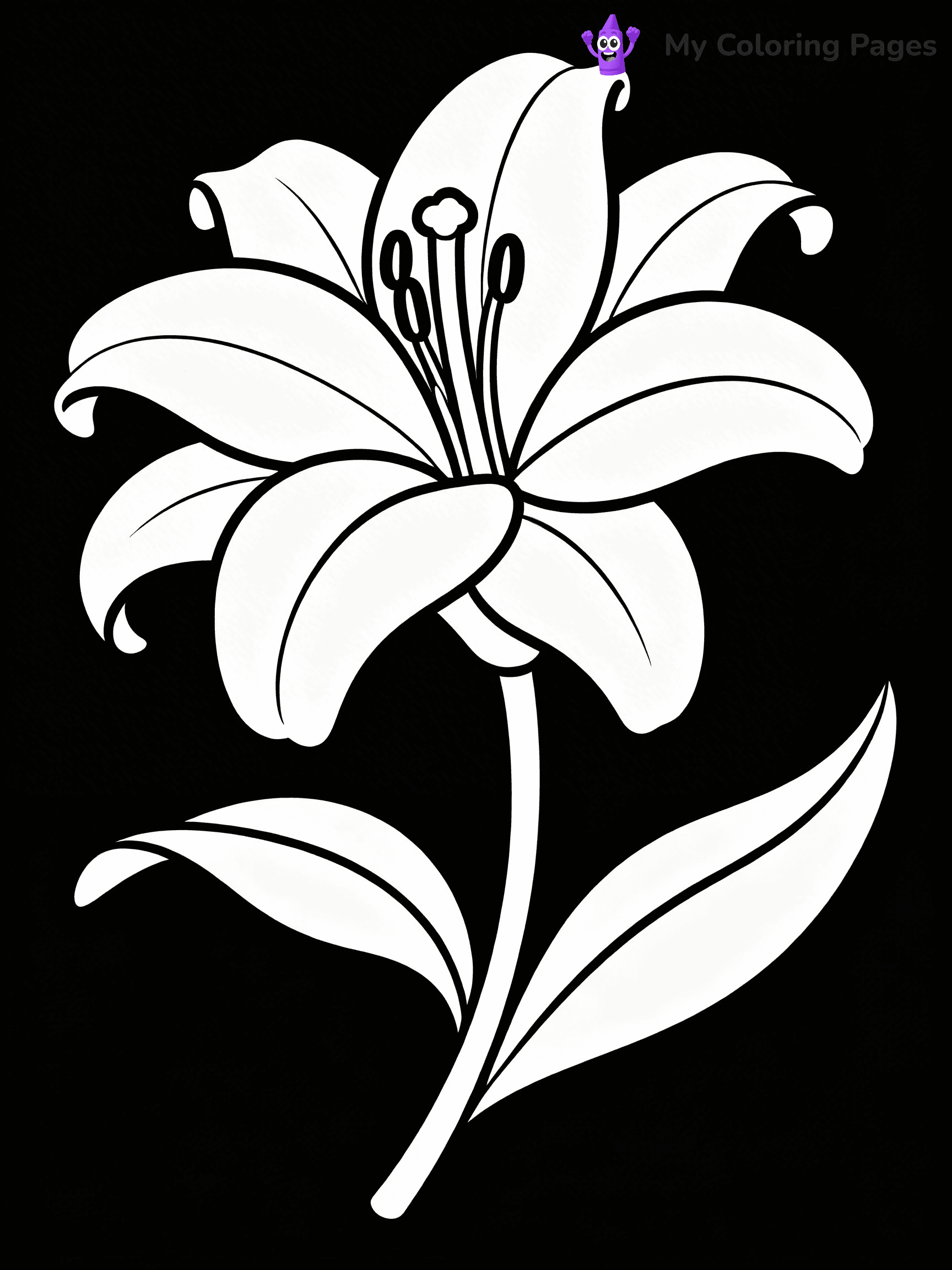 Realistic Flower Coloring Pages - 21