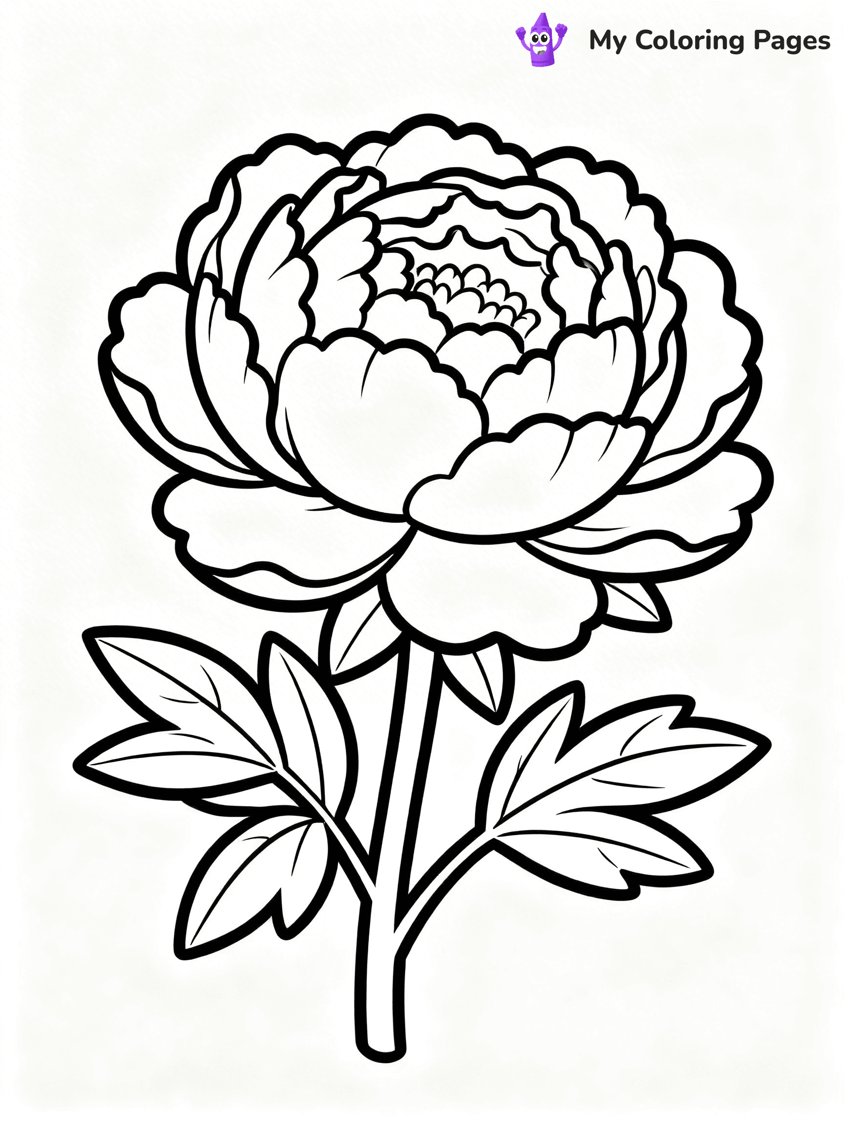Realistic Flower Coloring Pages - 18