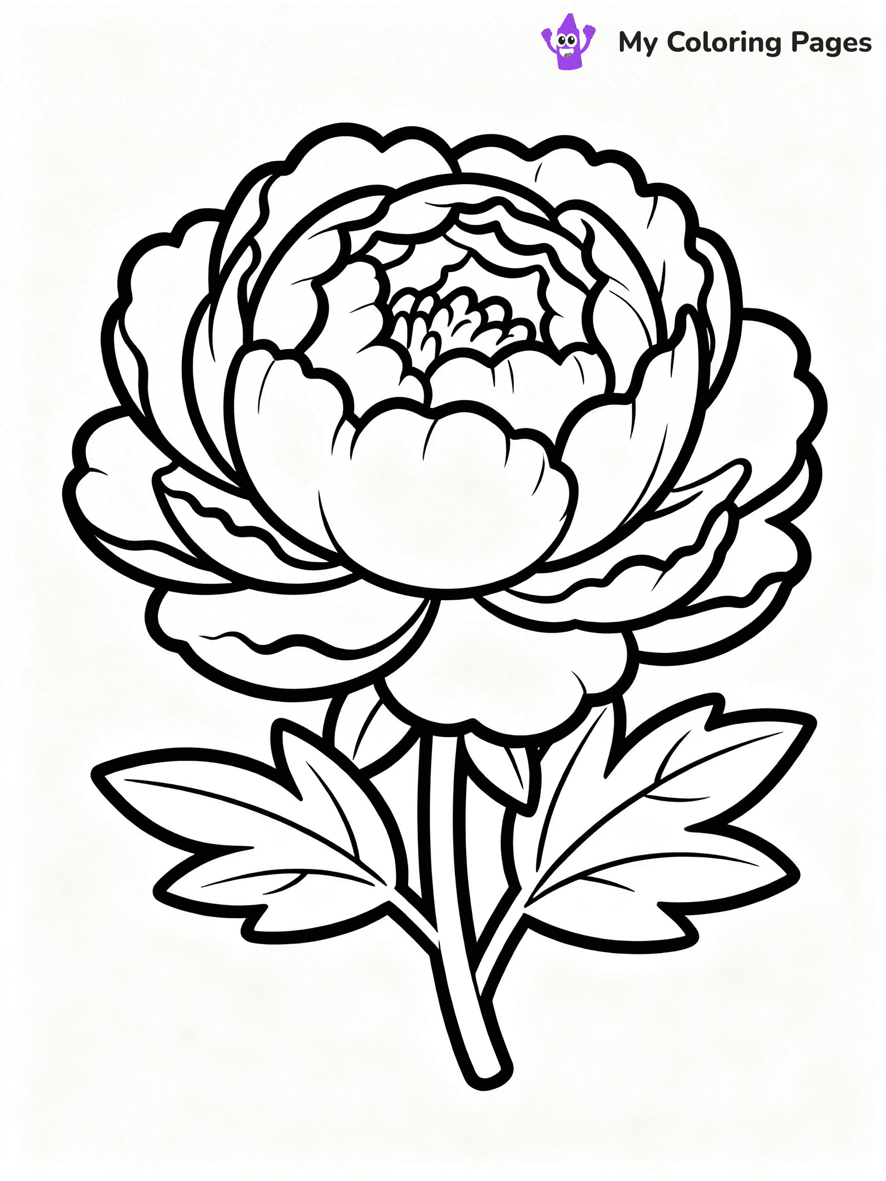 Realistic Flower Coloring Pages - 17