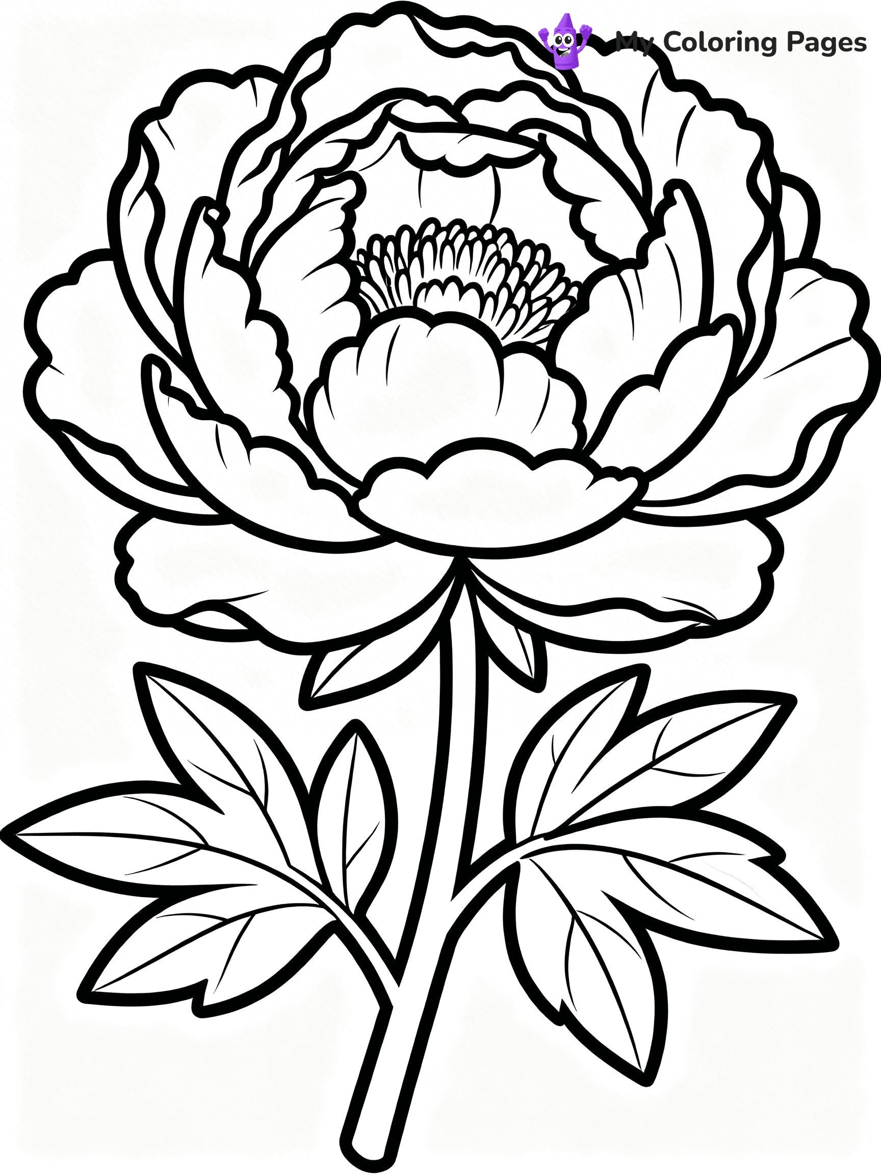Realistic Flower Coloring Pages - 16