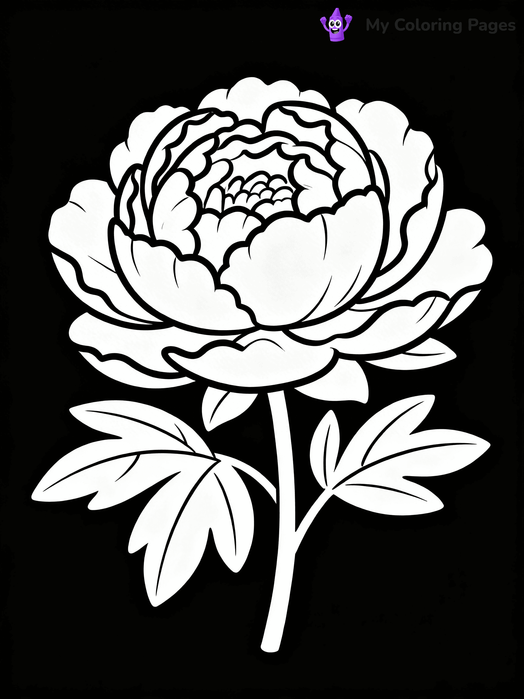 Realistic Flower Coloring Pages - 15
