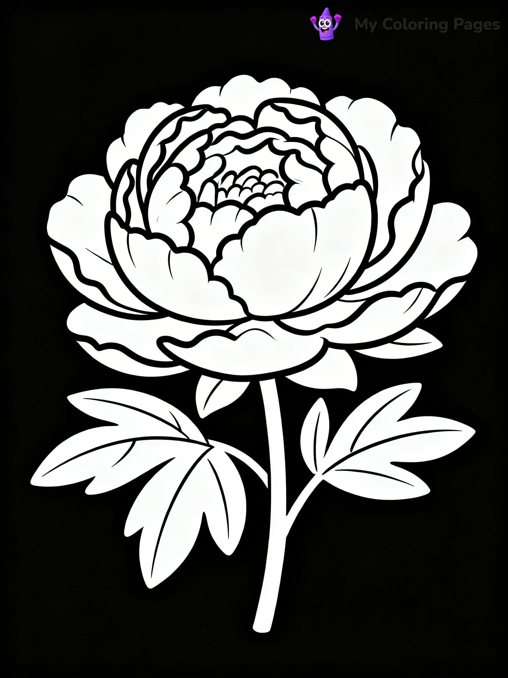 Realistic Flower Coloring Pages - 15