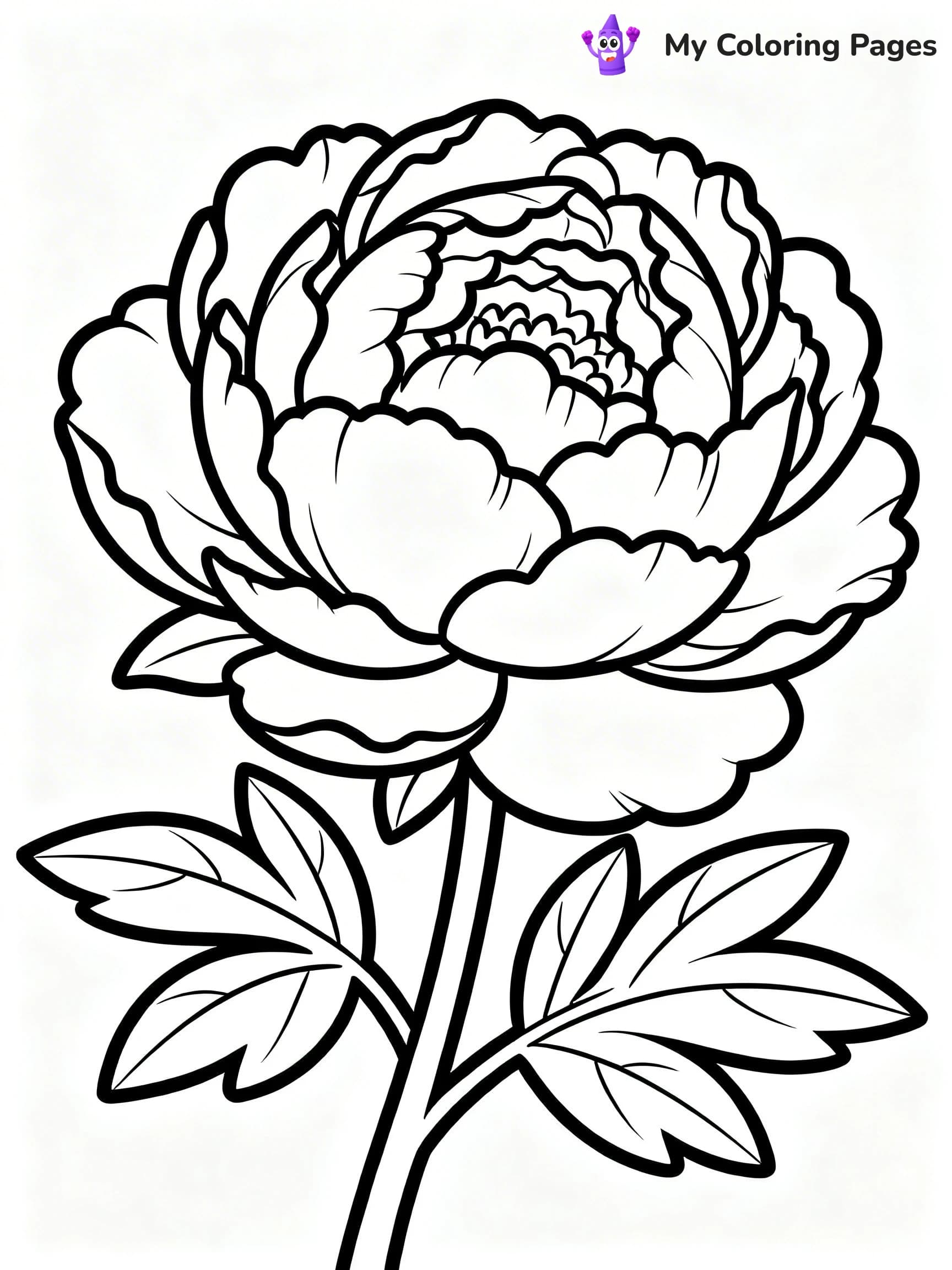 Realistic Flower Coloring Pages - 14