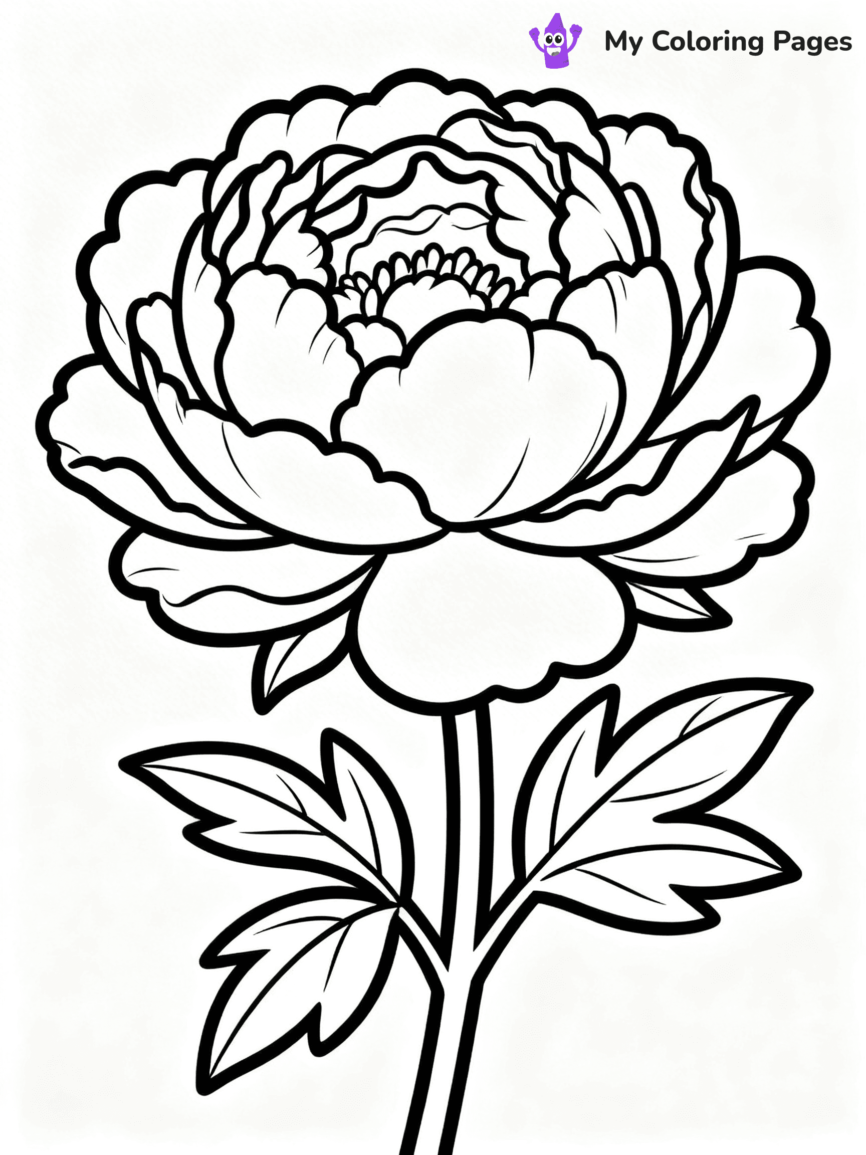 Realistic Flower Coloring Pages - 13