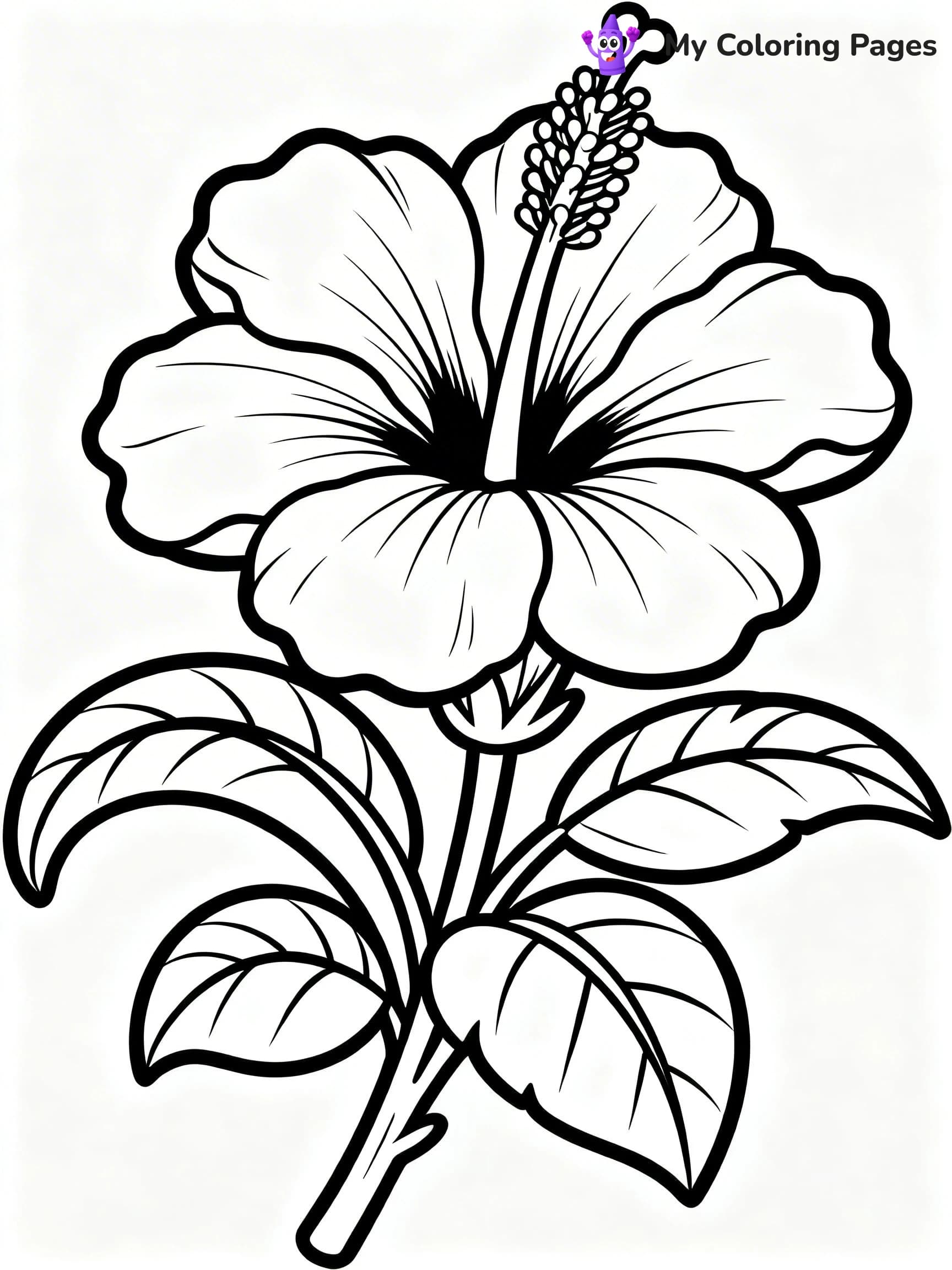 Realistic Flower Coloring Pages - 9