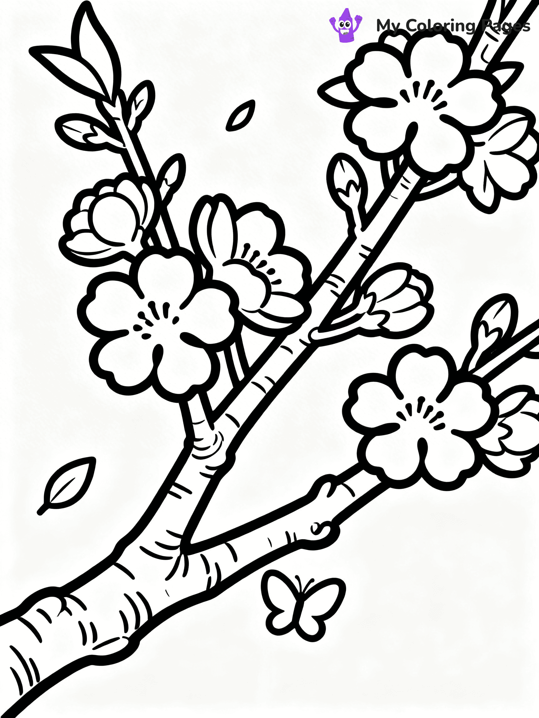 Realistic Flower Coloring Pages - 6