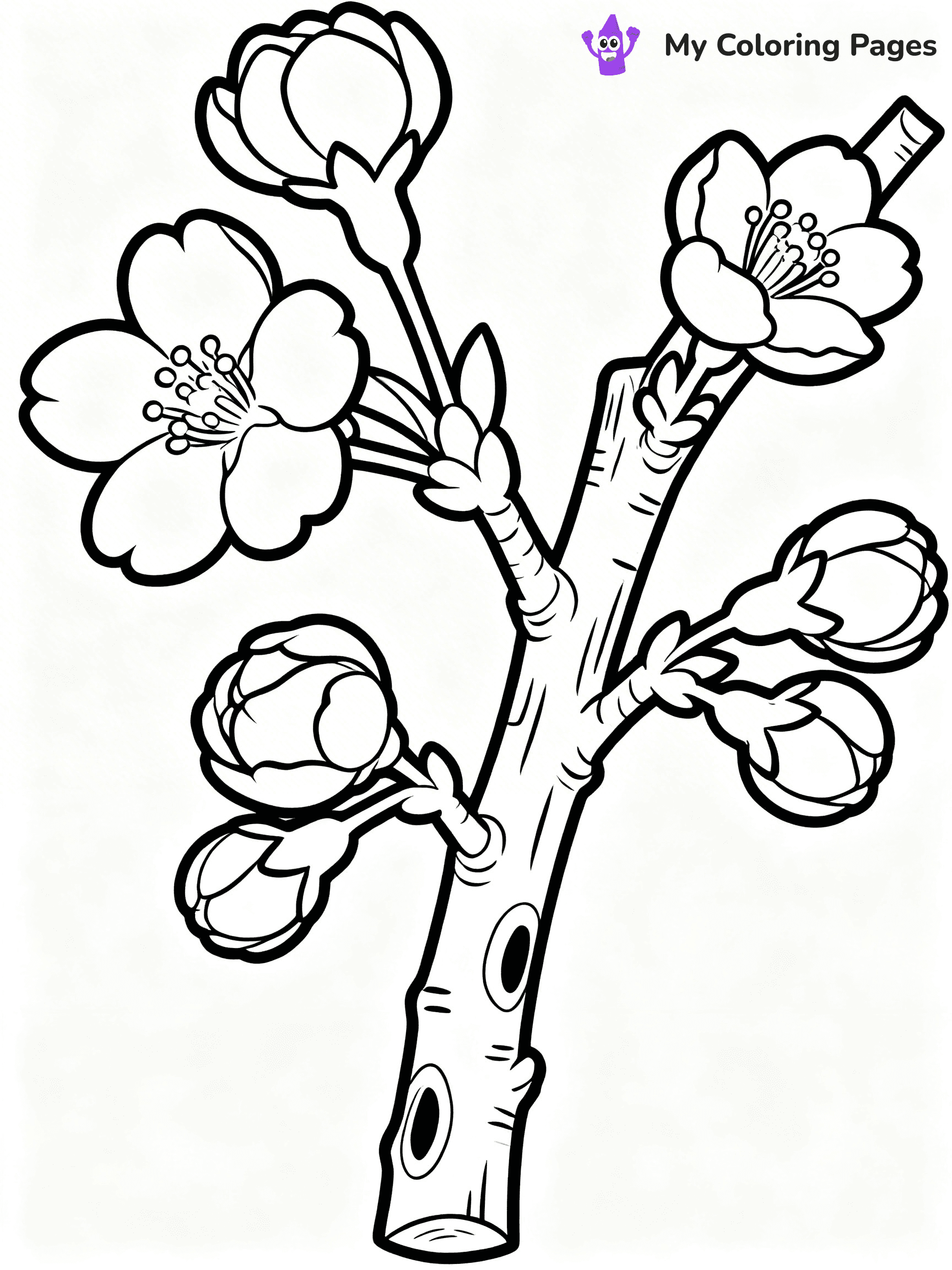 Realistic Flower Coloring Pages - 5