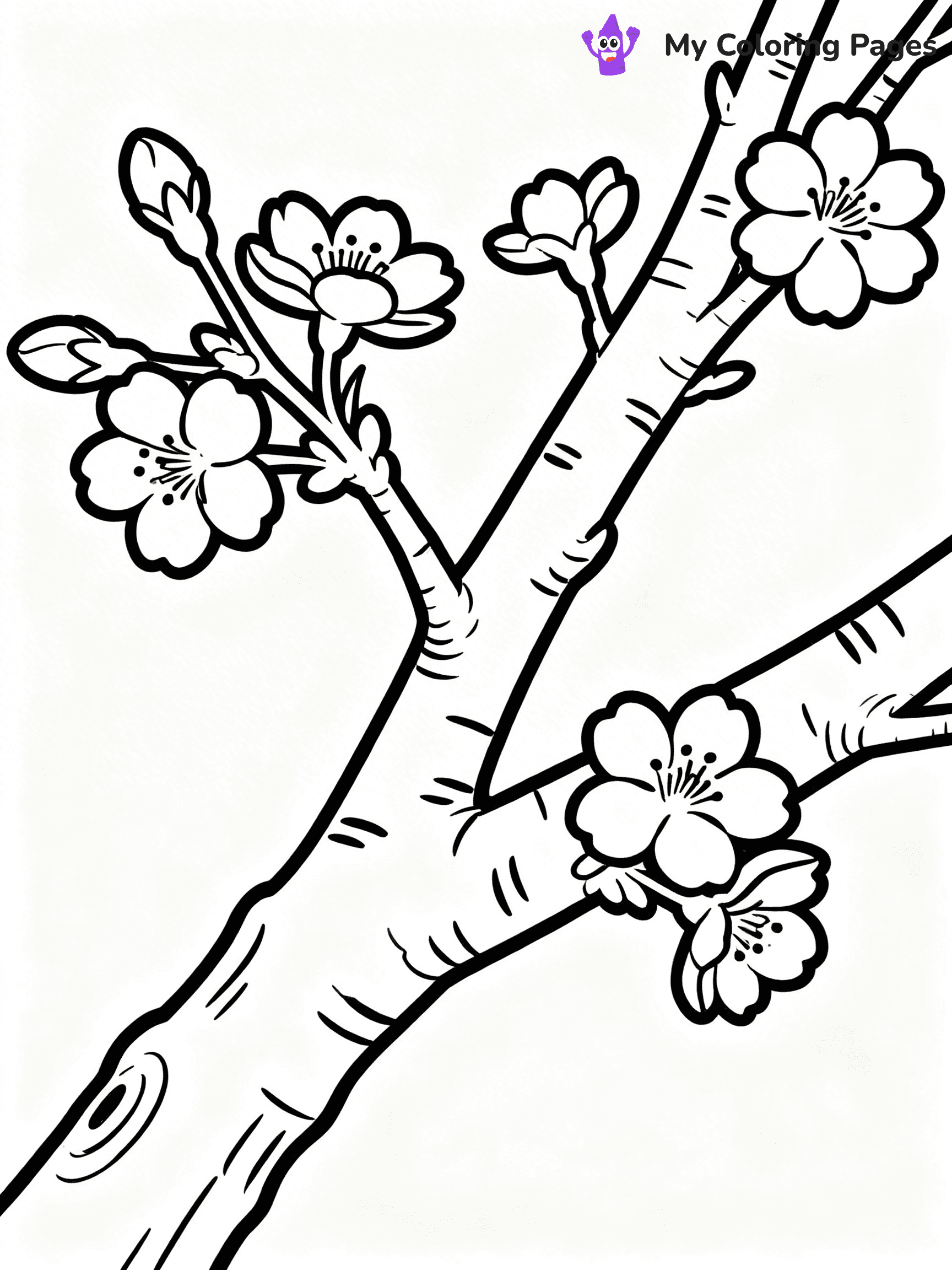 Realistic Flower Coloring Pages - 4