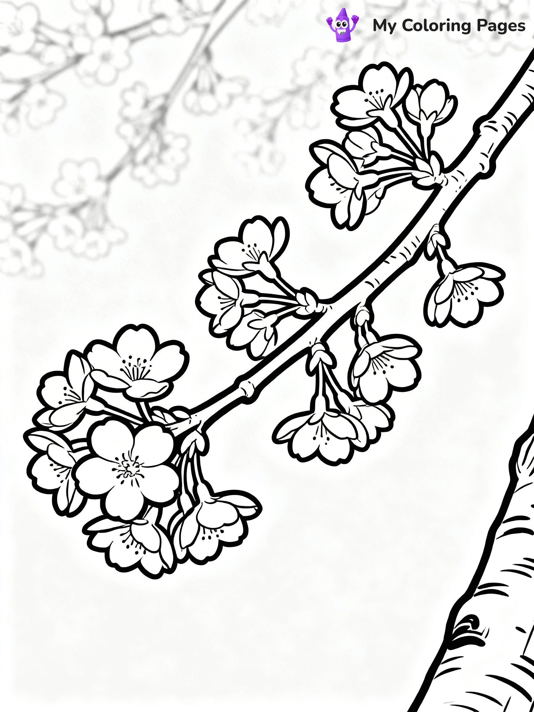 Realistic Flower Coloring Pages - 2
