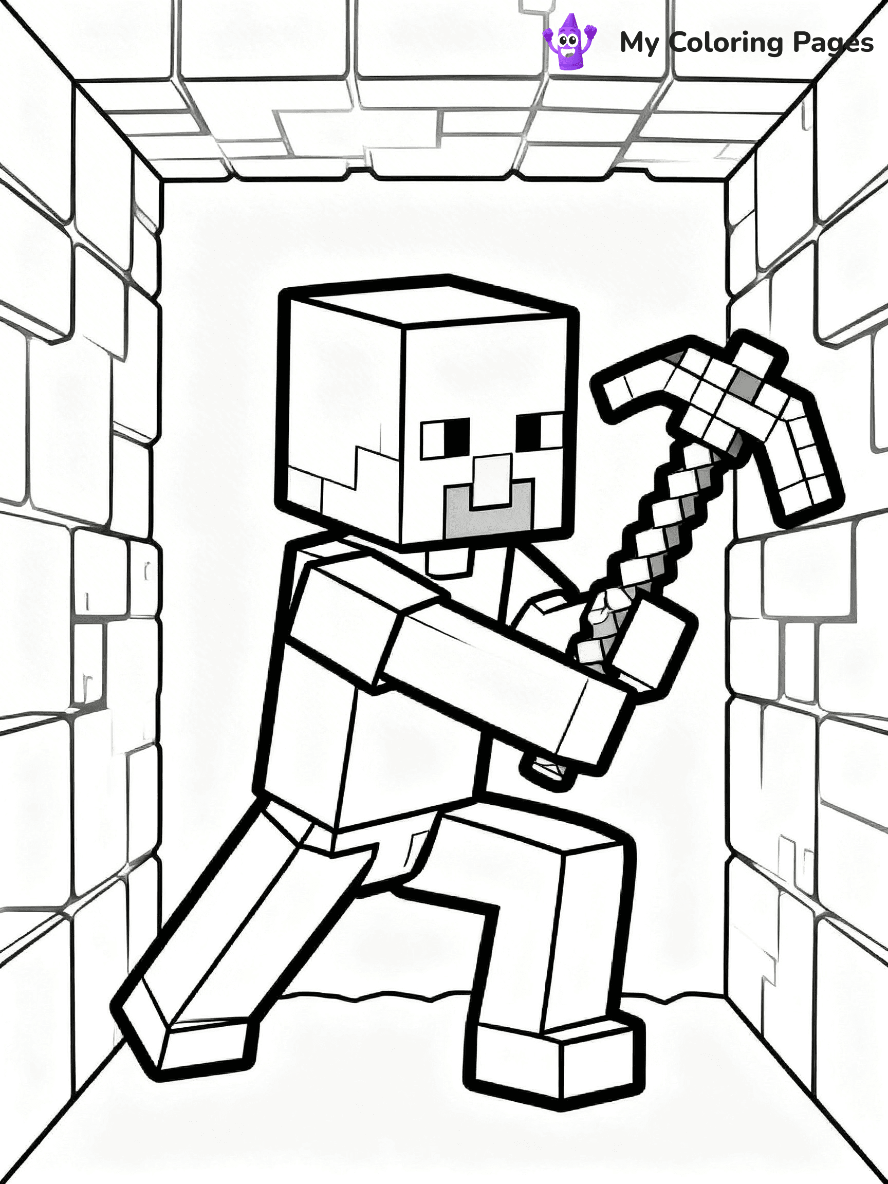 Minecraft Creeper Coloring Pages - 17